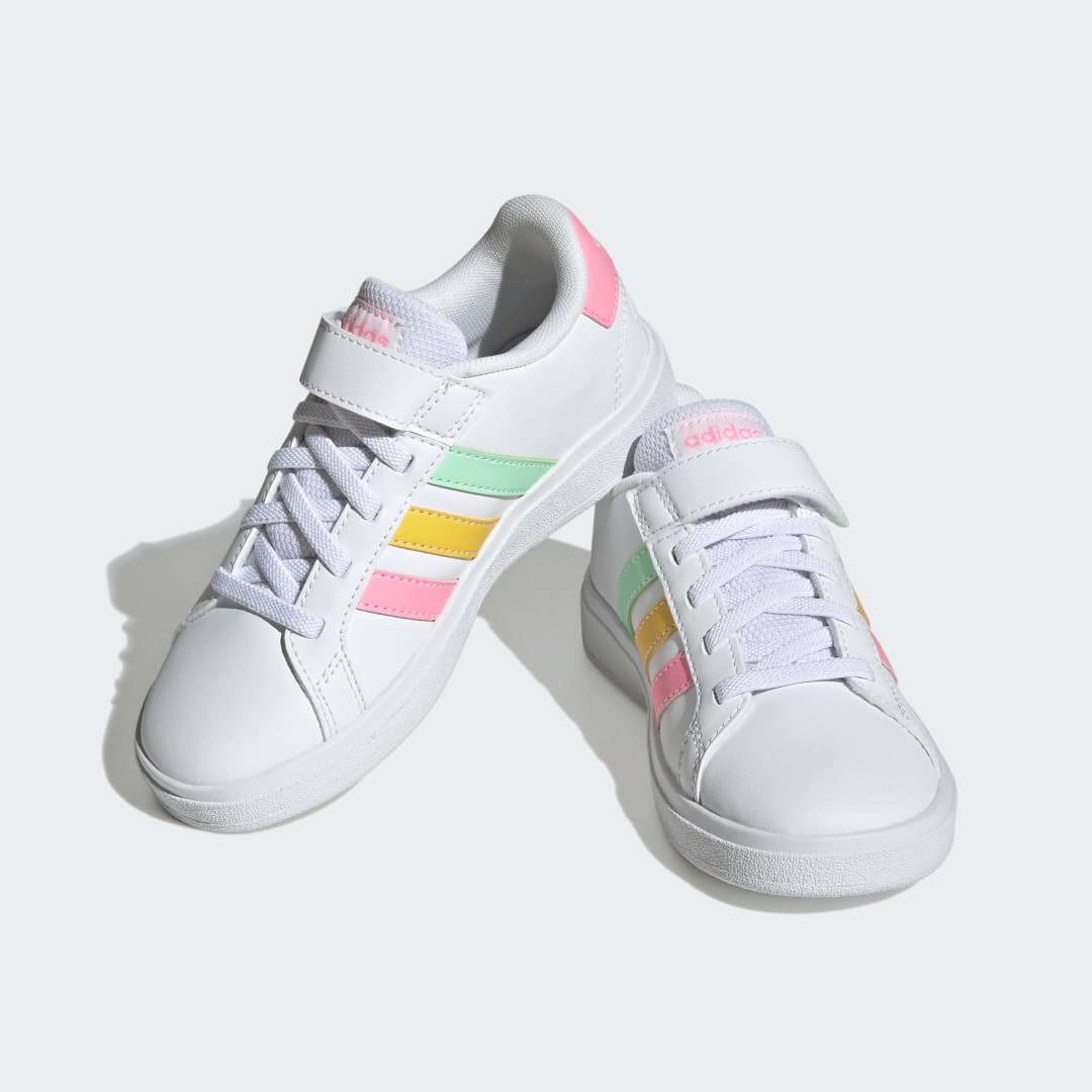 Adidas Grand Court sneaker Cloud White / Pulse Mint / Beam Pink