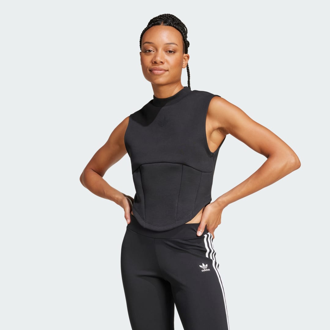 Veste sans manches interlock structurée