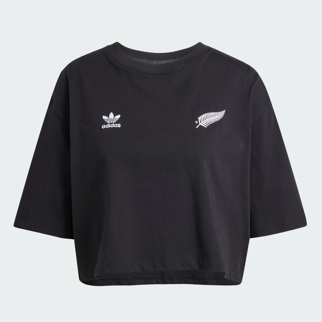 Adidas Black Ferns Essentials Crop T-shirt