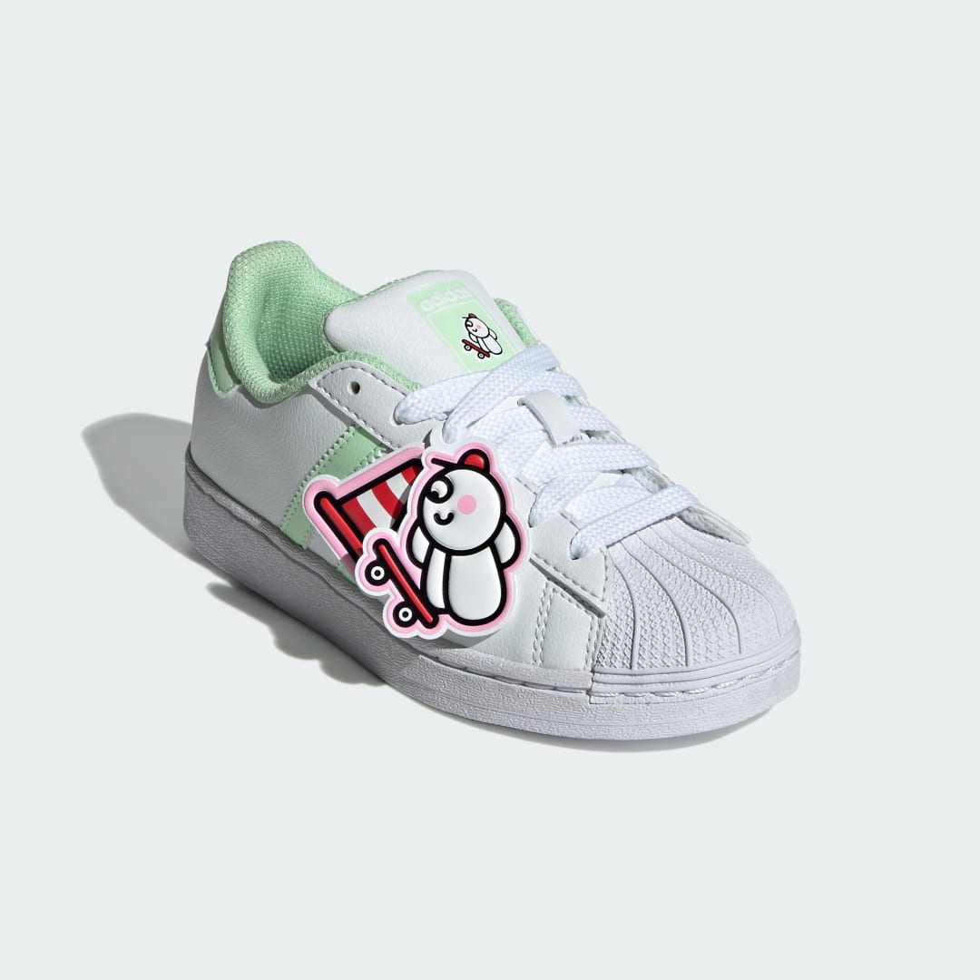 

adidas Tenis Superstar Adidas Originals x James Jarvis Kids Niño, Crystal blanco/semi verde spark/blanco