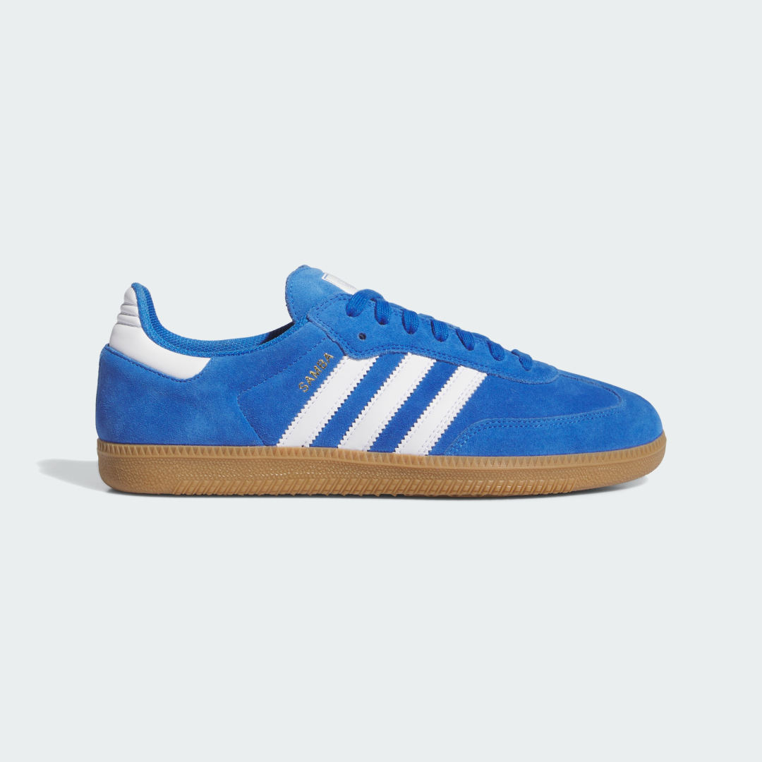 Adidas Samba sneaker Blue Bird / Cloud White / Gold Metallic