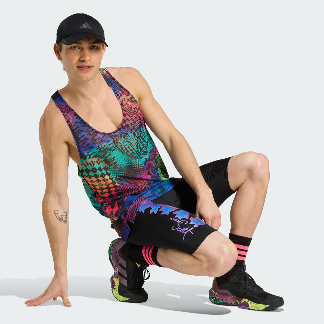 Débardeur imprimé intégral adidas x Jeremy Scott Pride - vue 3