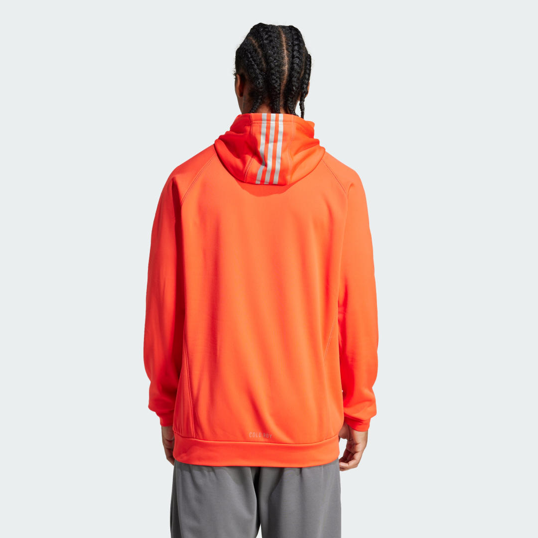 Adidas Game and Go Training Small Logo 3-Stripes Hoodie
