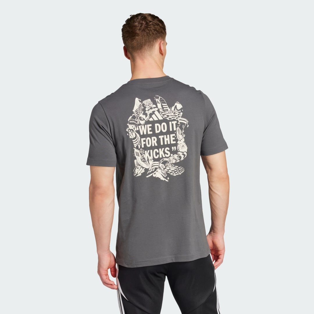 Thumbnail - Football Kicks Graphic T-Shirt