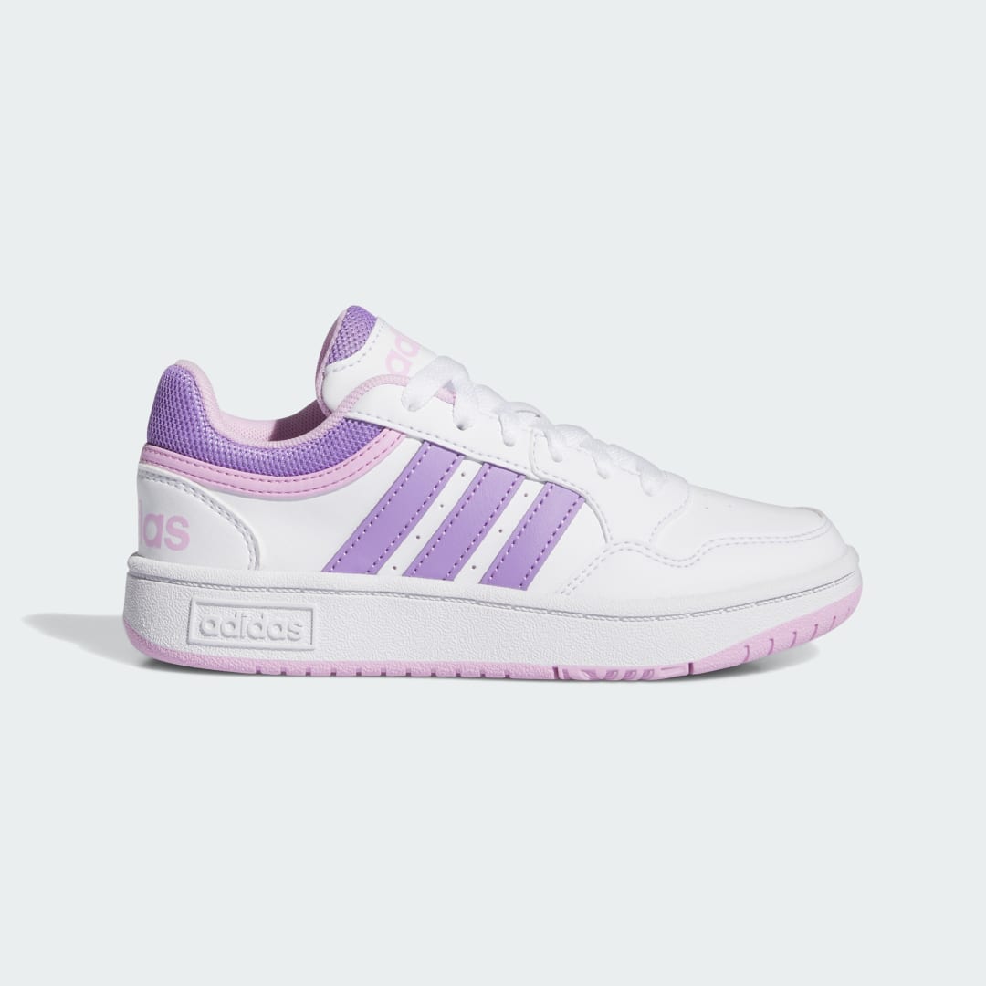 

adidas Tenis Hoops Niño, Blanco/supplier colour/bliss lilac
