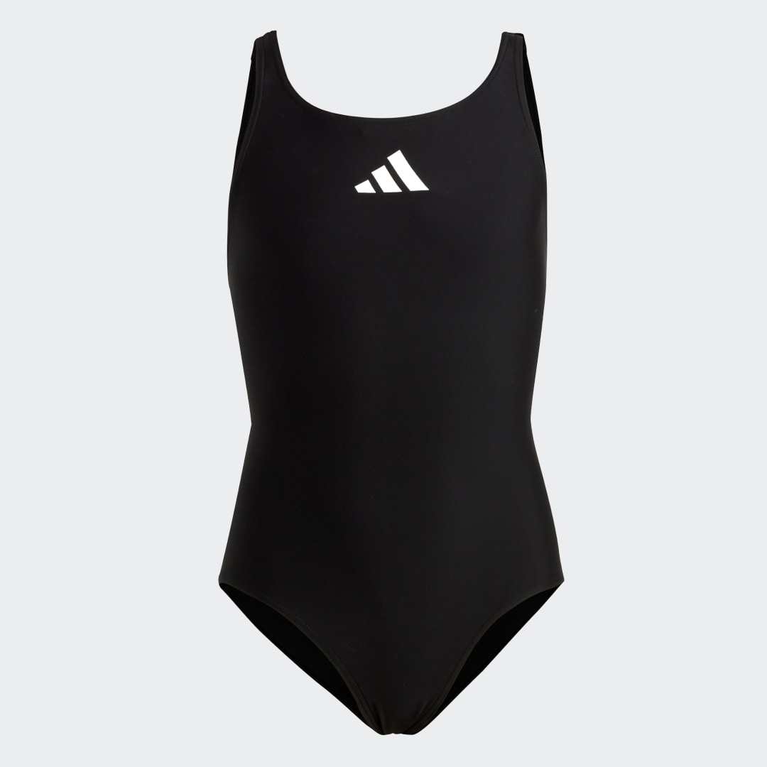 Maillot de bain uni à petit logo