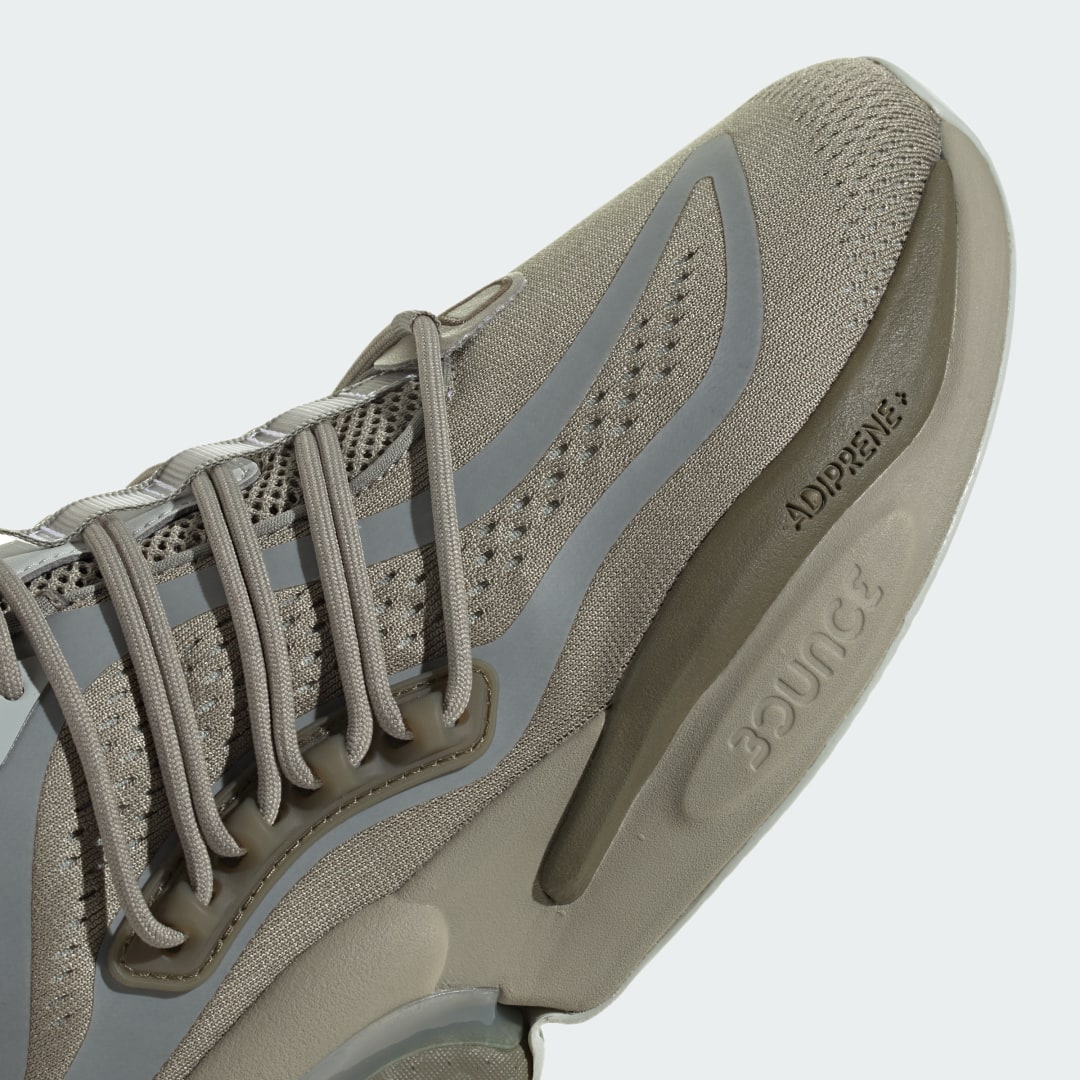 

adidas Tenis Alphaboost V1 Unisex, Plata pebble/wonder plata/olive strata