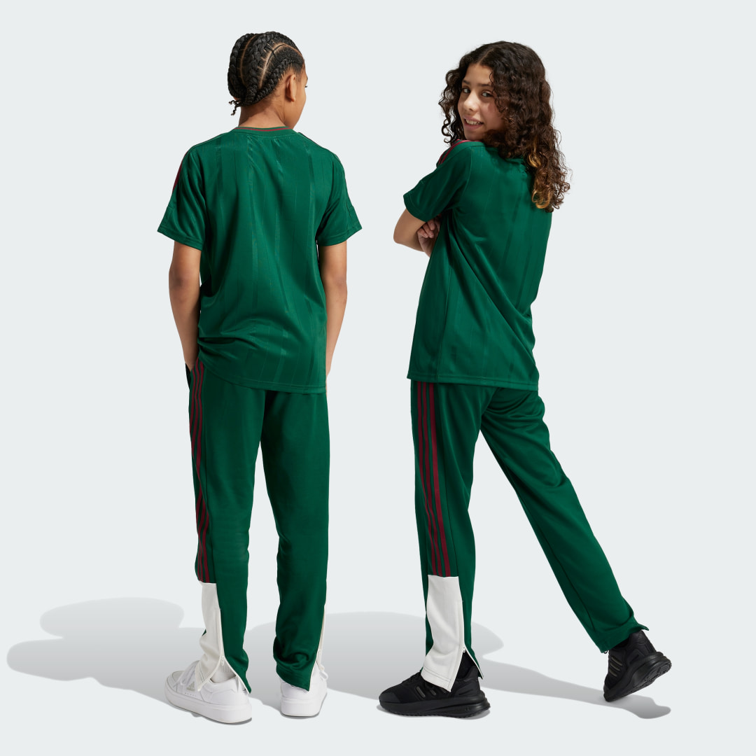 

adidas J NP Tiro Pant Niño, Dark verde/blanco/collegiate burgundy