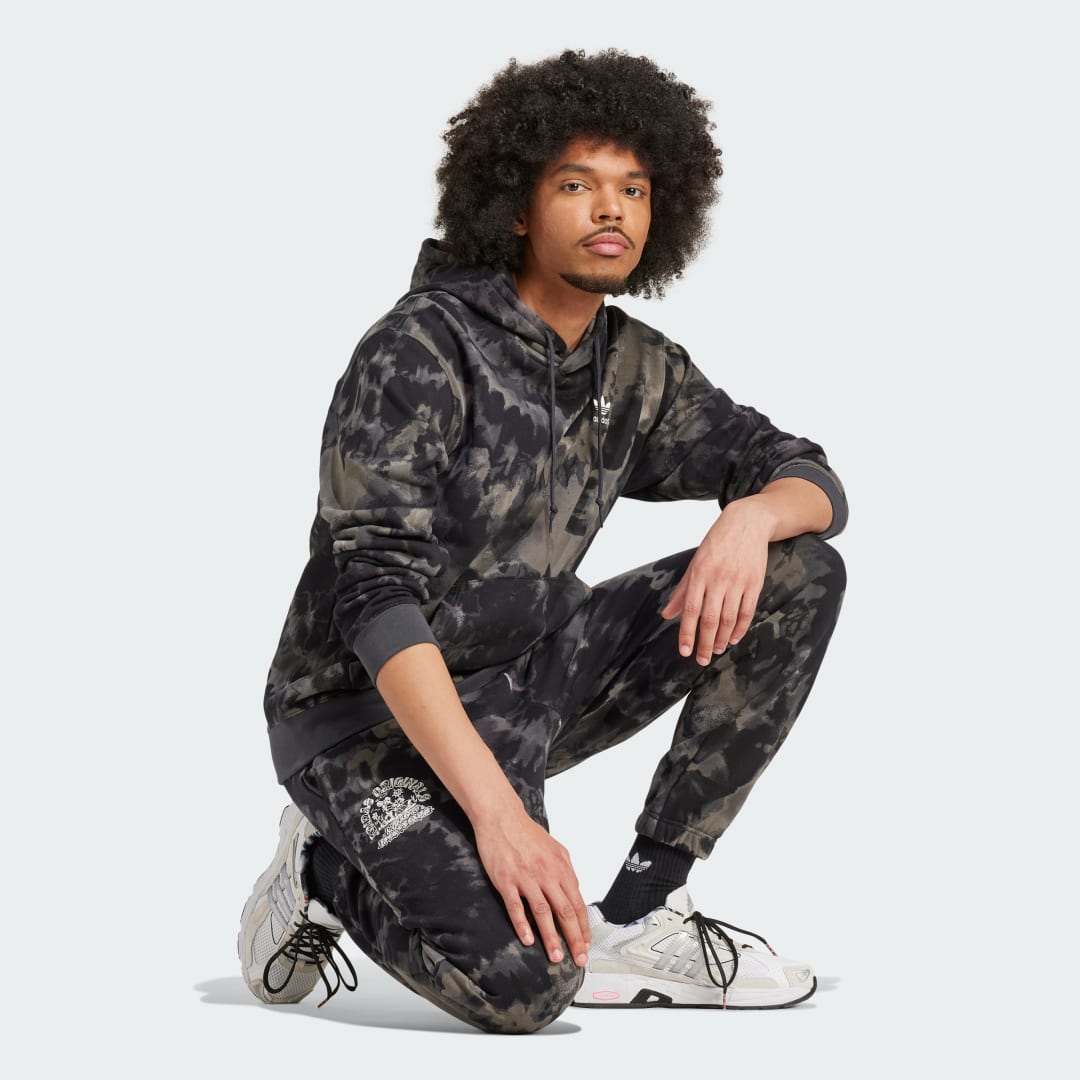 Pantalon imprimé intégral tie and dye