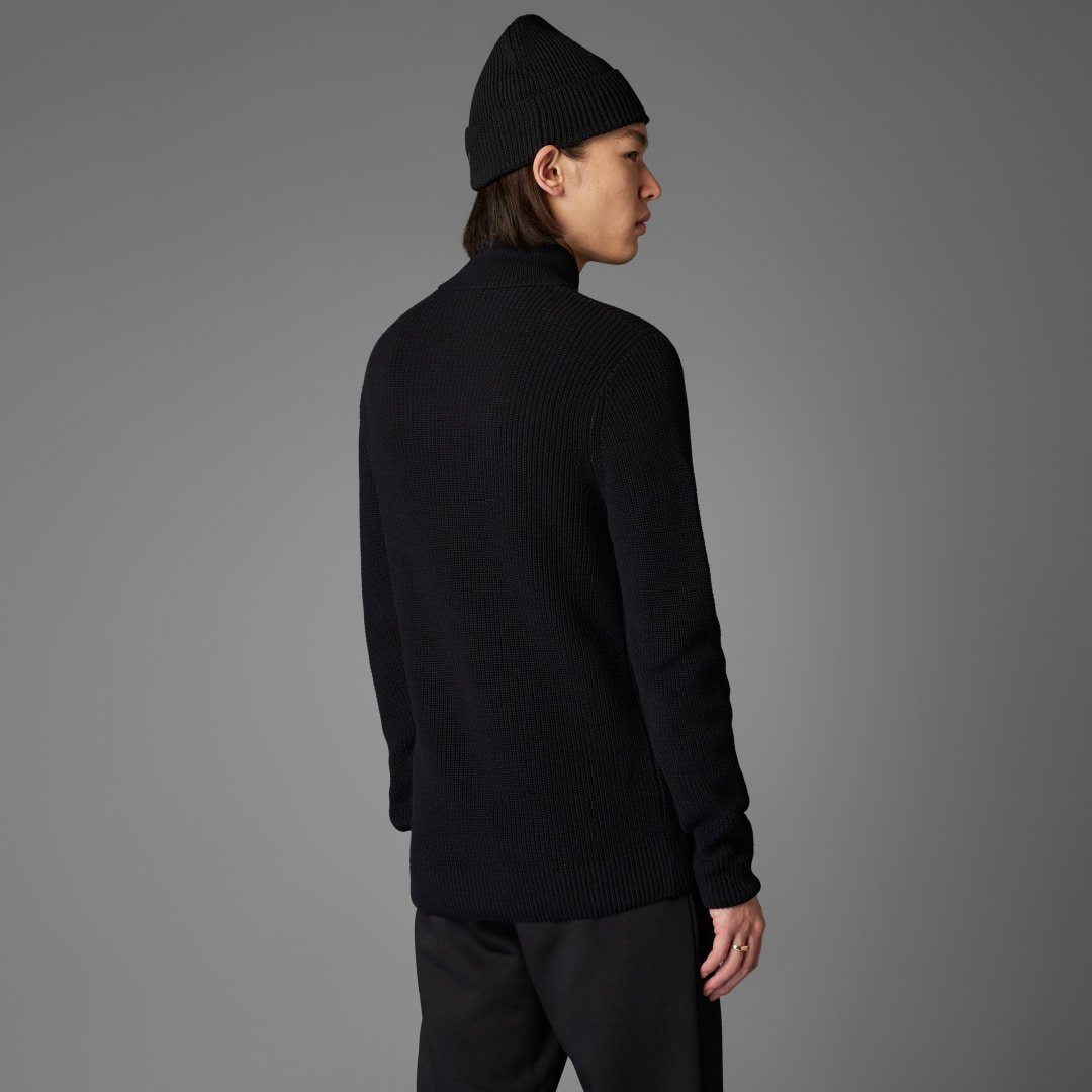 Adidas Duitsland Anniversary Knit Sweatshirt met Halflange Rits