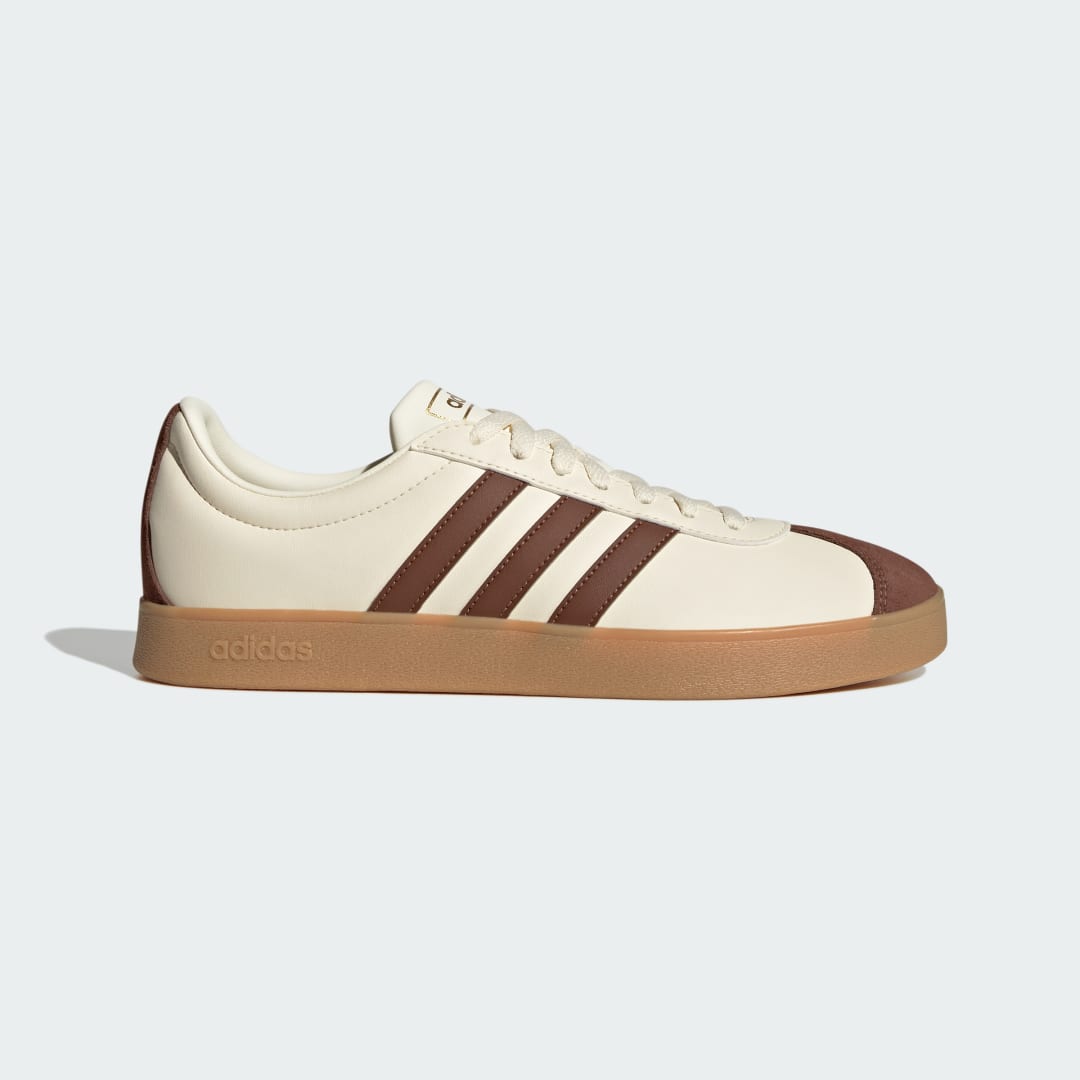 Adidas Vl Court 2.0 Shoes Cream White / Preloved Brown / Gum