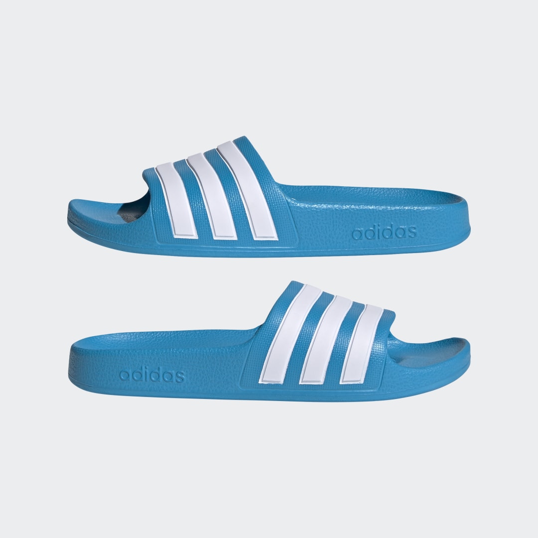 adidas Sandalias Adilette Aqua Niño, Solar azul/blanco/solar azul