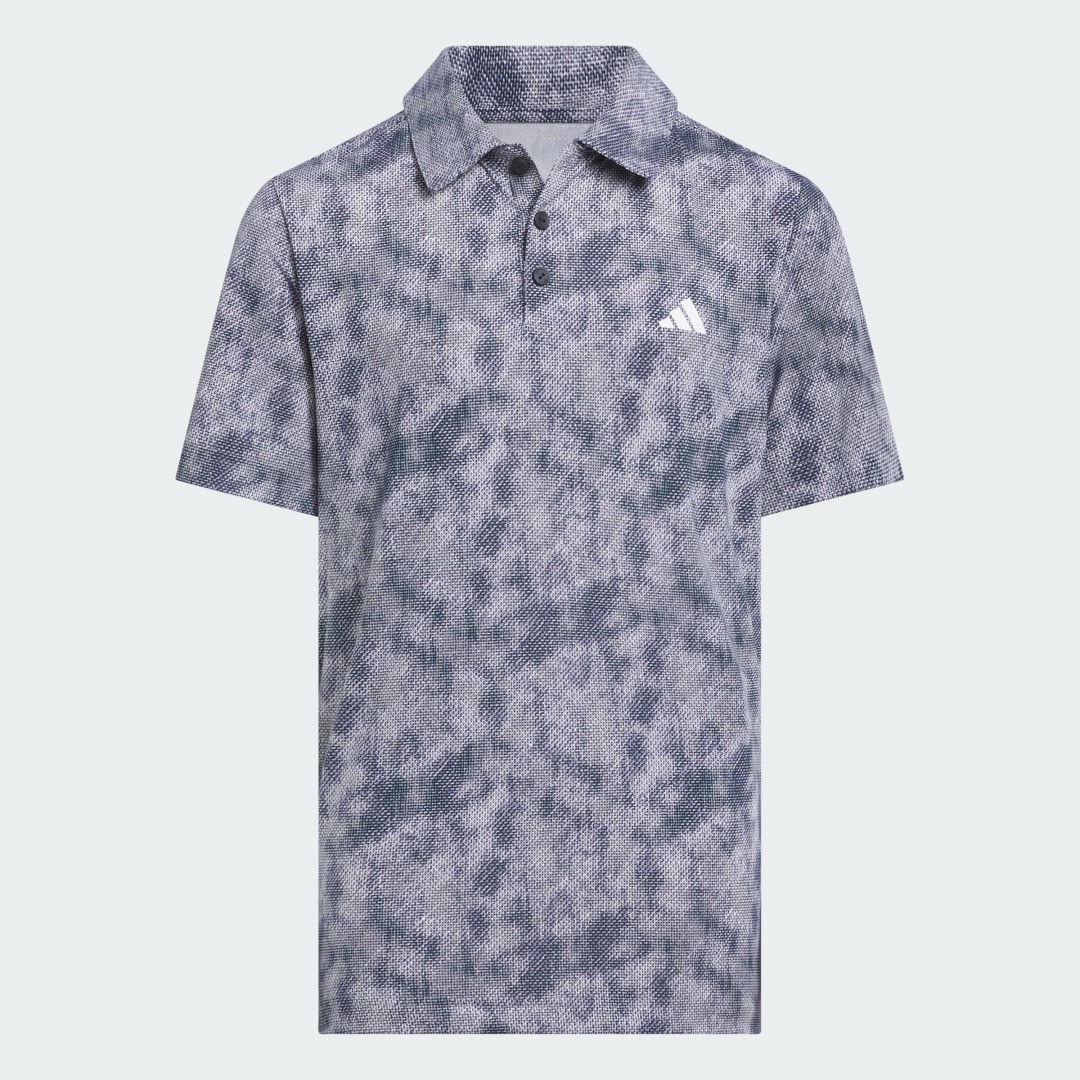 Performance Textured Print Polo Shirt Kids