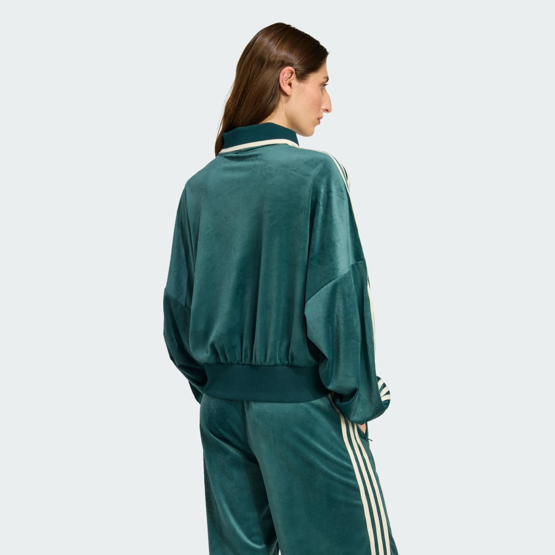 Adidas Originals X Liberty London Debossed Velvet Sweatshirt
