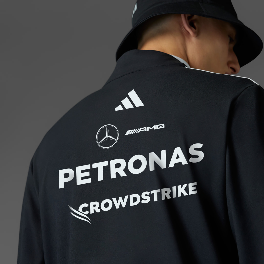 Adidas MERCEDES AMG PETRONAS FORMULA ONE TEAM SWEATER MET KORTE RITS