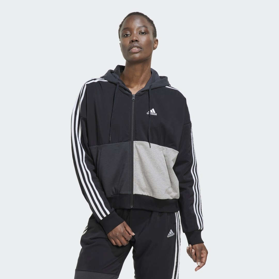 Adidas Sportswear Essentials 3-Stripes Colorblock Ritshoodie