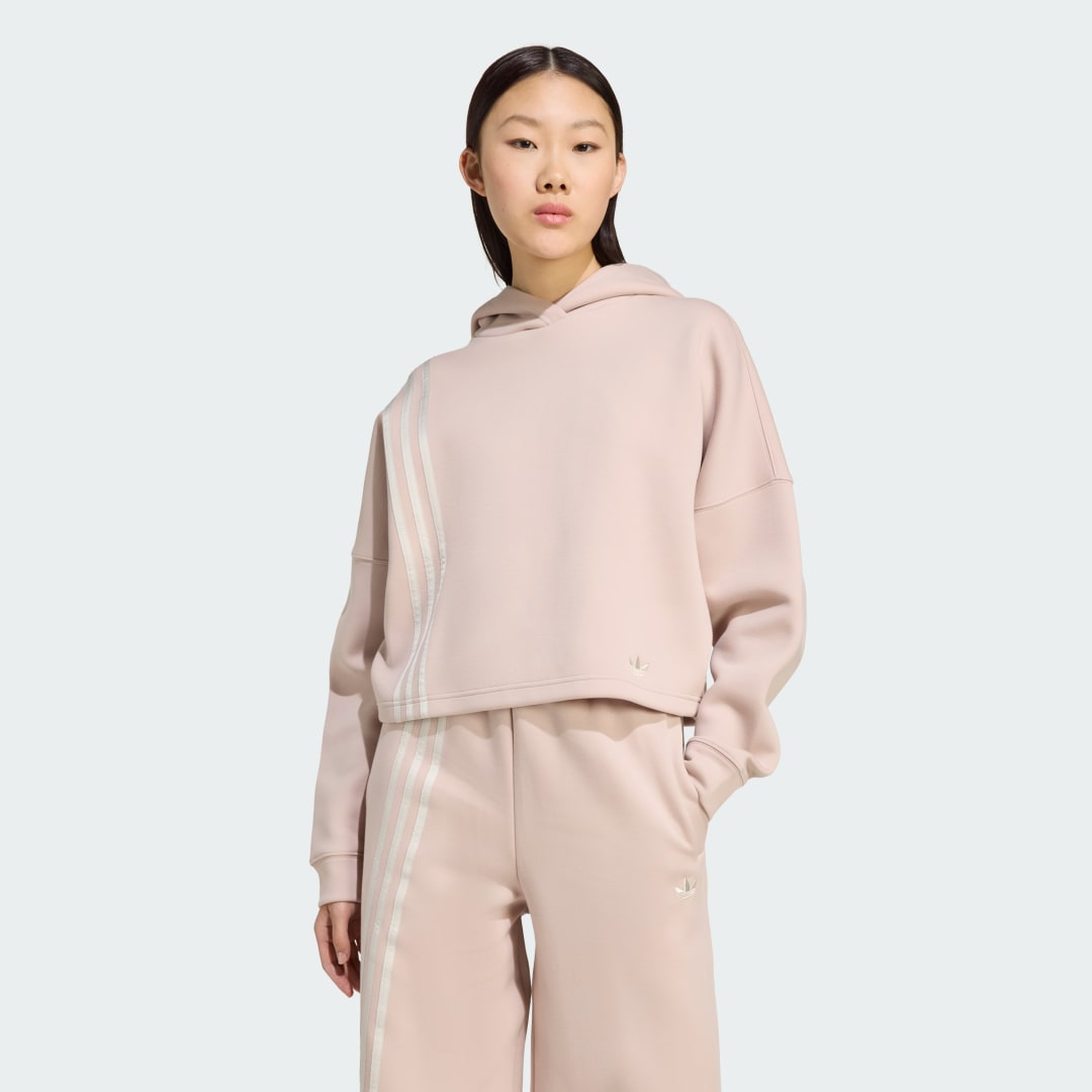Adidas Off Placed 3-Stripes Hoodie