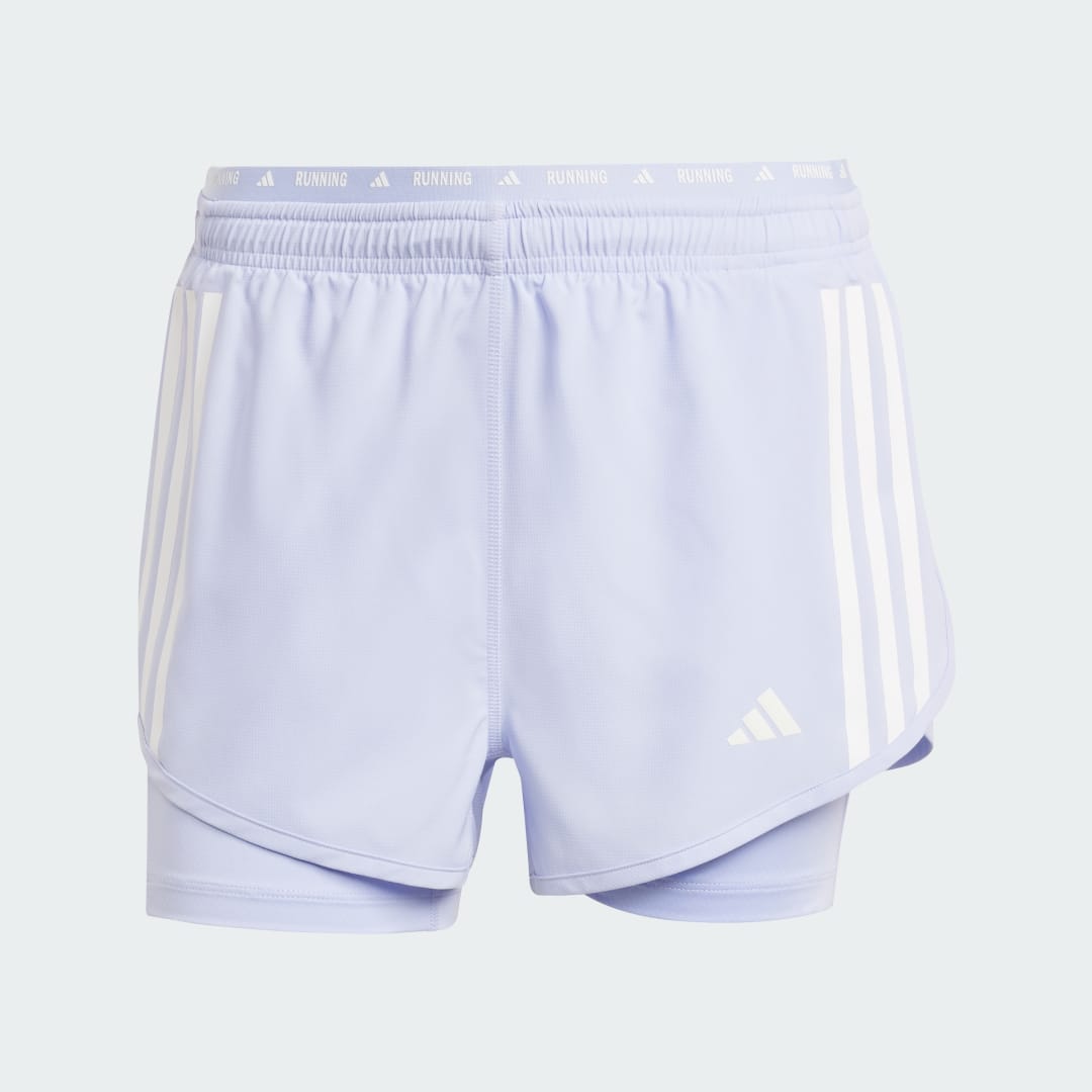 Adidas Own the Run 3-Stripes 2-in-1 Short