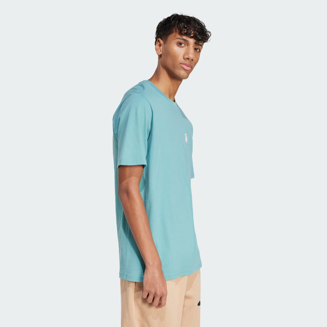 Adidas T-shirt graphic patch hond sok