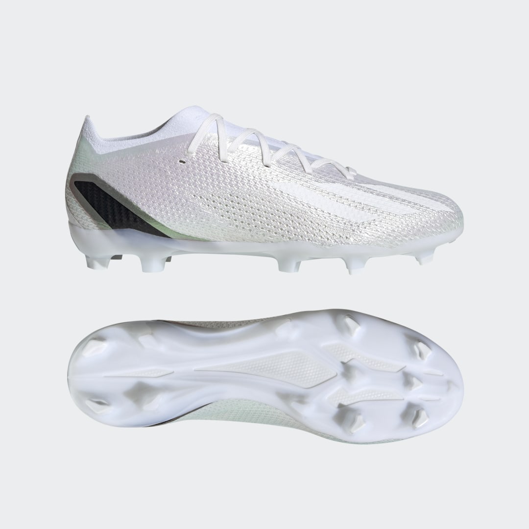 Image of adidas X Speedportal.2 Firm Ground Cleats White M 7 / W 8 - Unisex Soccer Football Boots