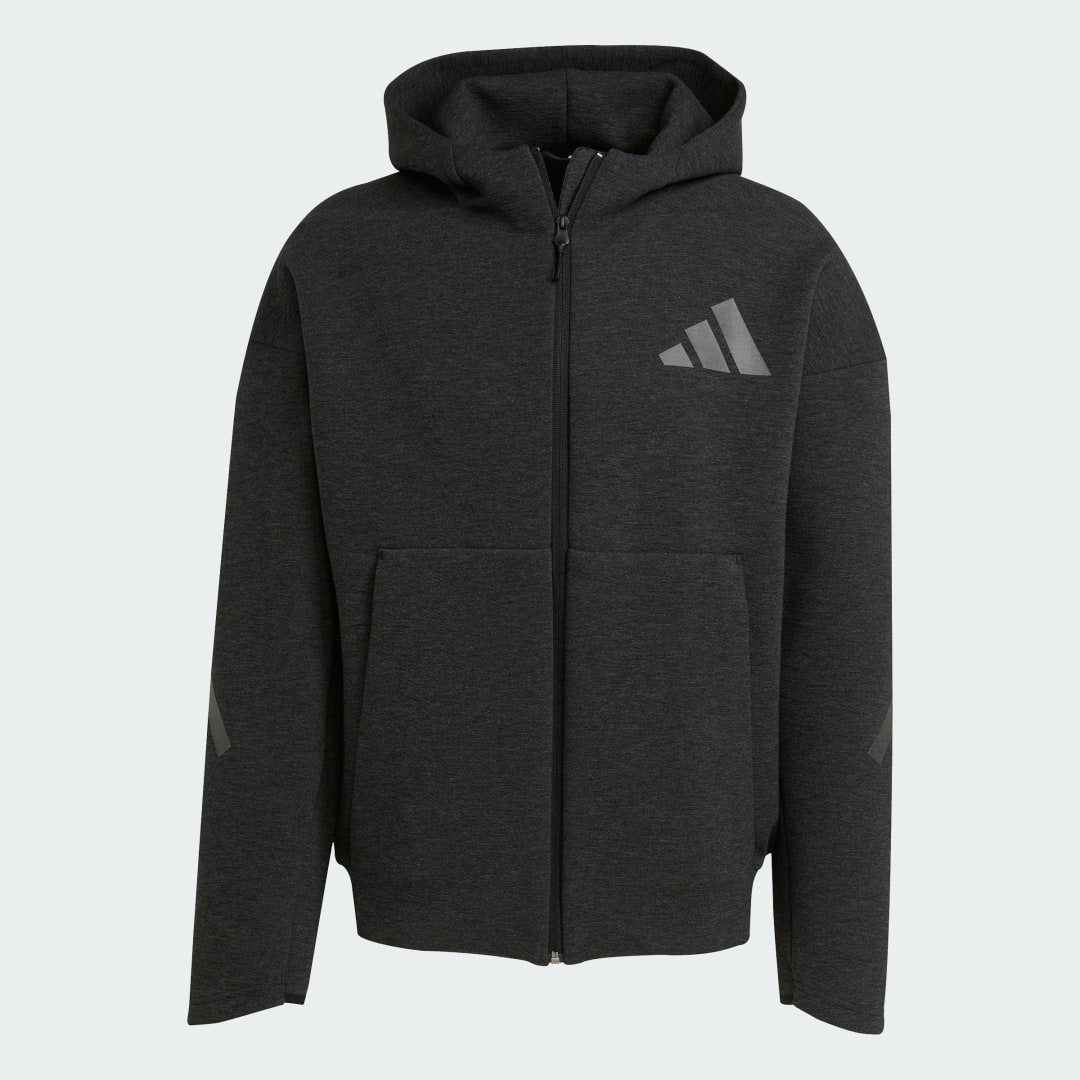adidas Z.N.E. Sweat shirt à capuche premium avec zip sur toute la longueur - vue 4