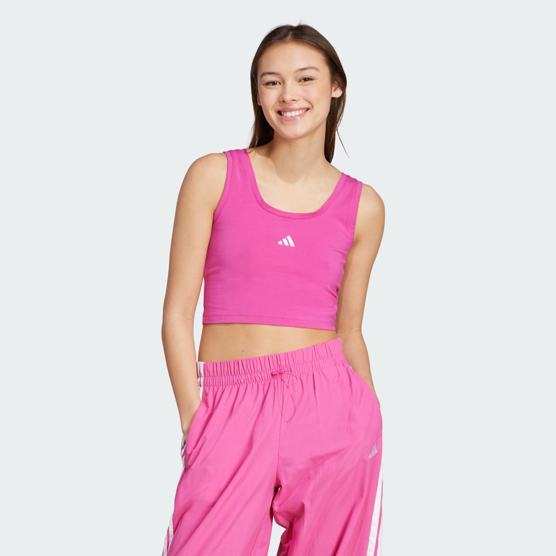 Adidas Essentials Small Logo Katoenen Lifestyle Tanktop