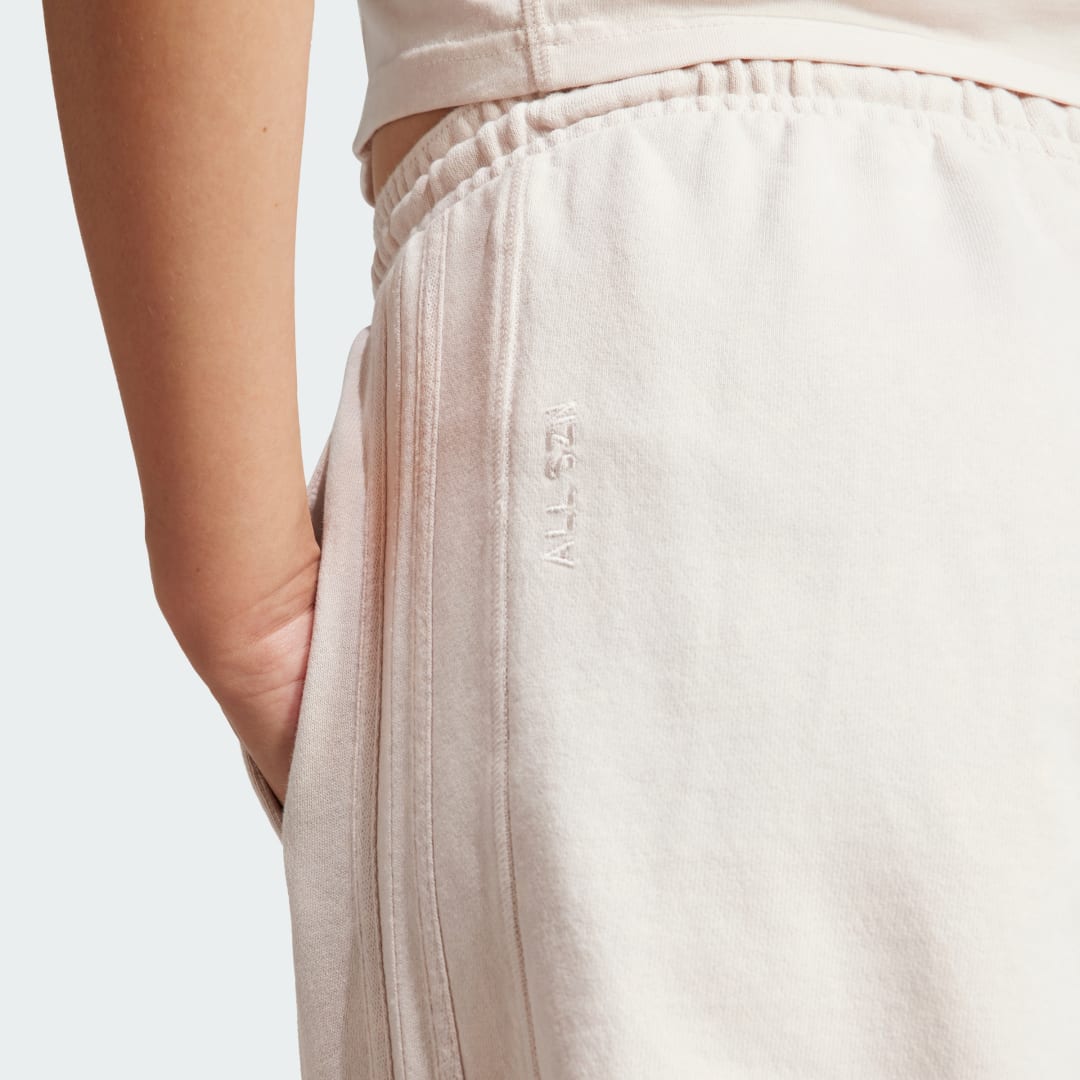 

adidas Pants ALL SZN 3 Franjas Garment Wash en Felpa Francesa Mujer, Putty mauve