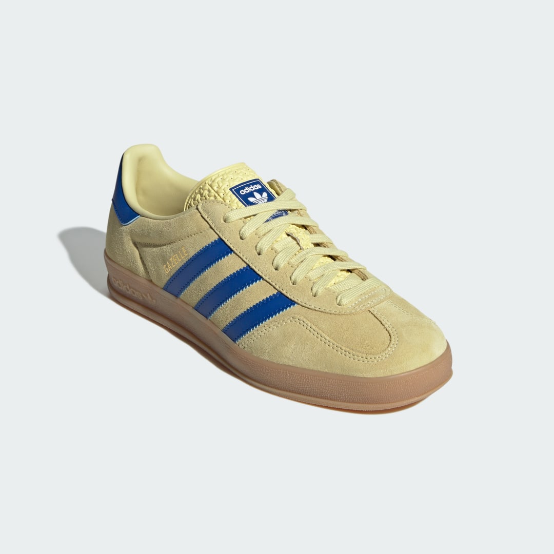 Adidas Gazelle sneaker Powder Yellow / Royal Blue / Cloud White