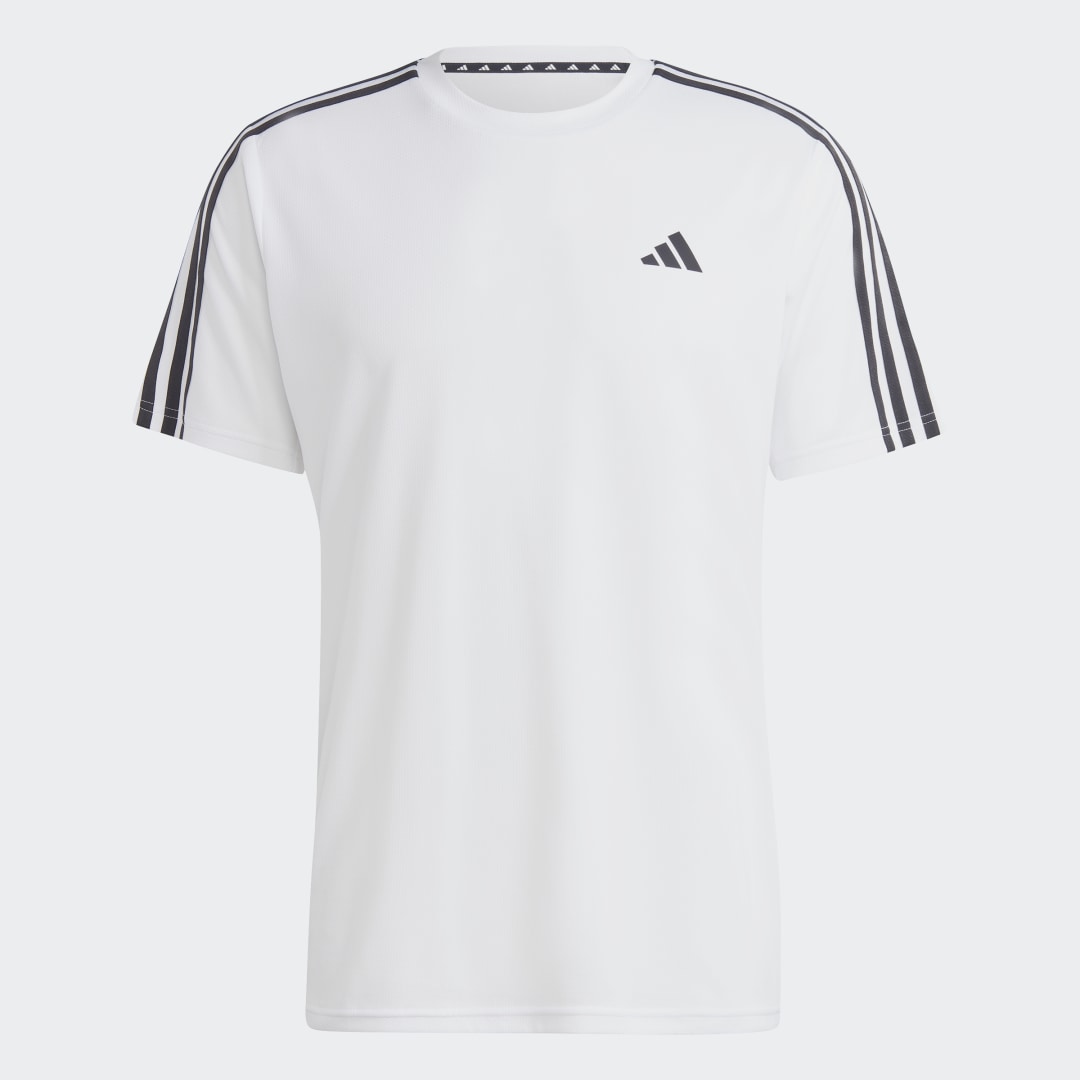 adidas Train Essentials 3-Stripes Training T-shirt, t-skjorte, herre WHITE/BLACK