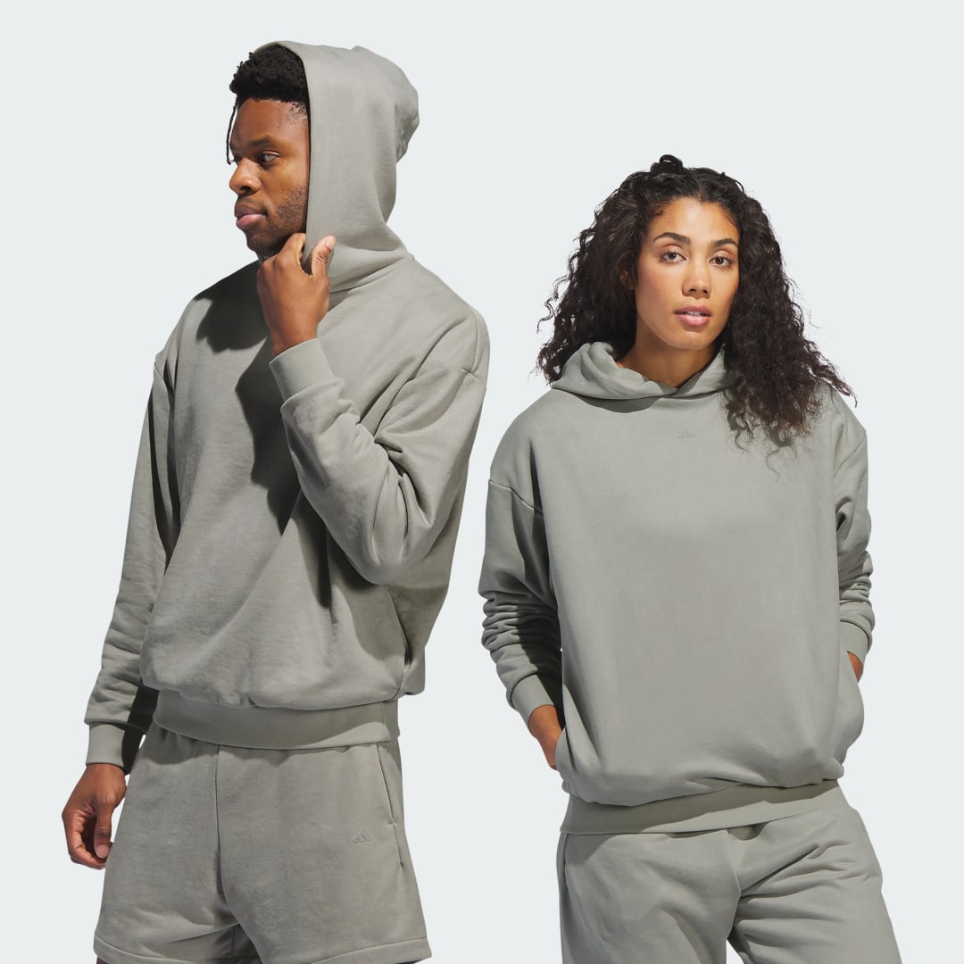 Adidas Perfor ce Basketball Sueded Hoodie