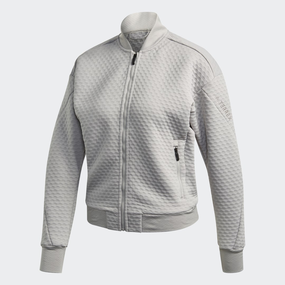 фото Флисовая куртка-бомбер для хайкинга terrex adidas terrex