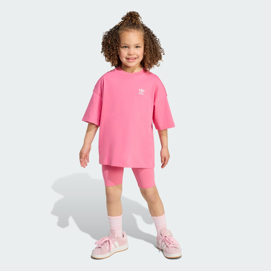 Adidas Cycling Short en T-shirt Set Kids