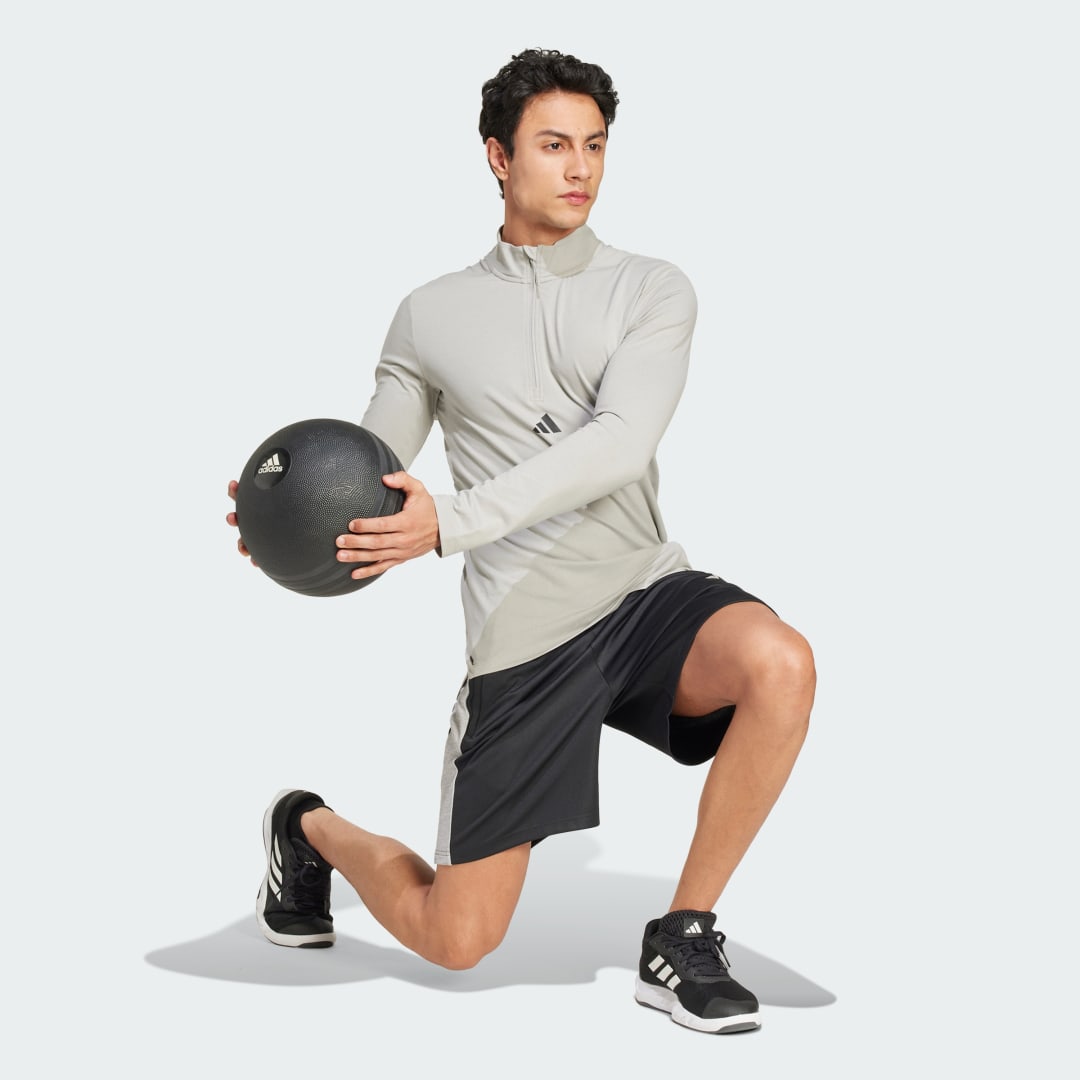 Adidas Workout Longsleeve met Halflange Rits