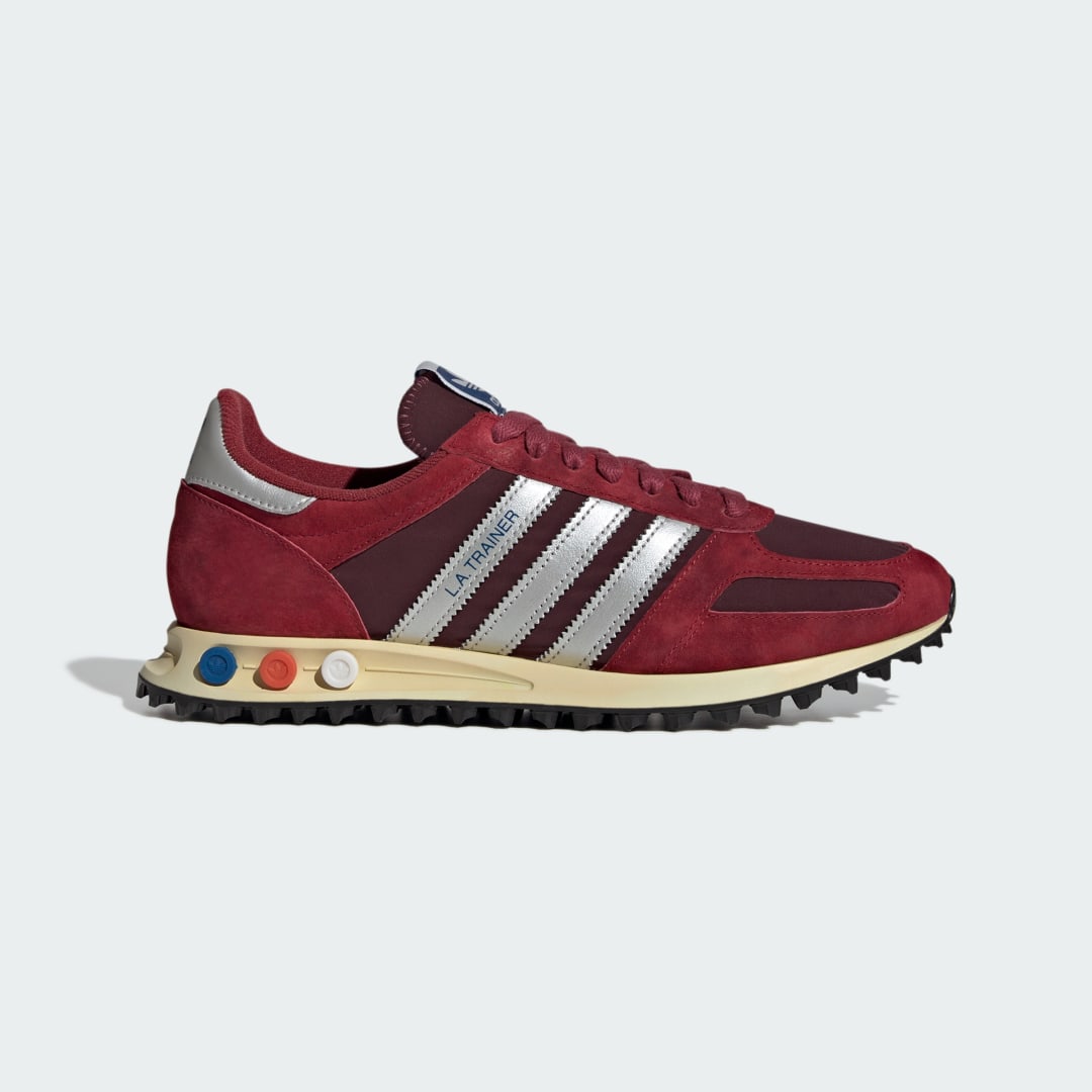Adidas Men's La Trainer OG Sneaker in Noble Maroon/Silver Met./Maroon - JQ5715
