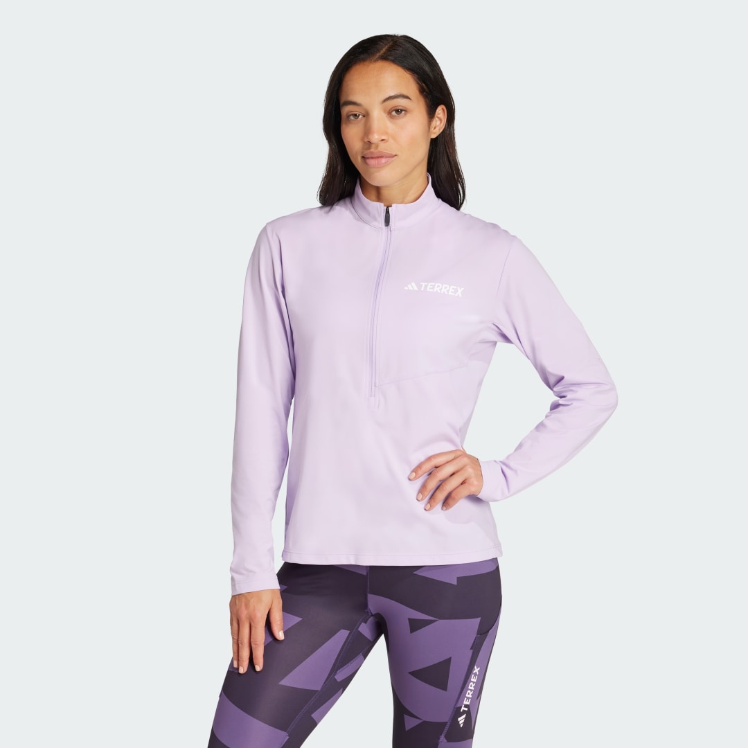Adidas Terrex Multi Climacool Longsleeve met Halflange Rits