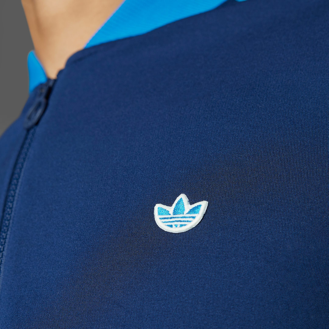 Adidas Originals 3-Stripes Sweatshirt met Korte Rits