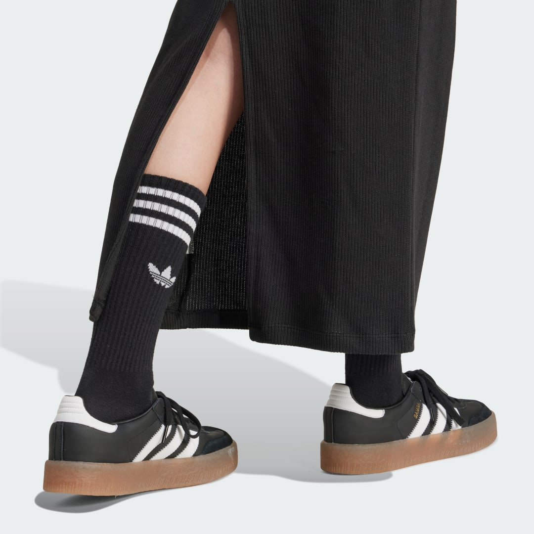 Adidas Adicolor 3-Stripes Knit V-Hals Jurk