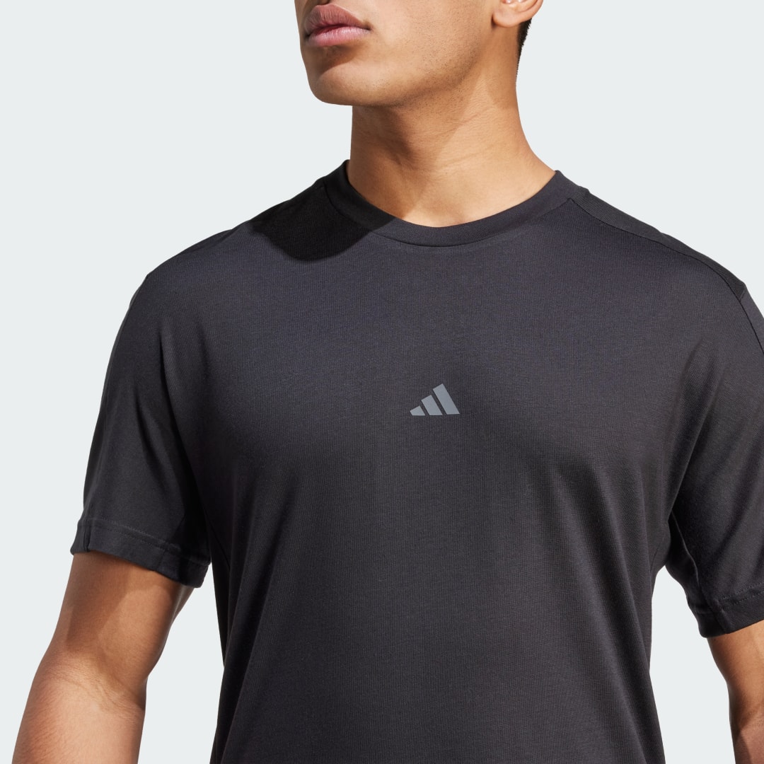

adidas Camiseta de Entrenamiento Yoga Premium Hombre, Negro