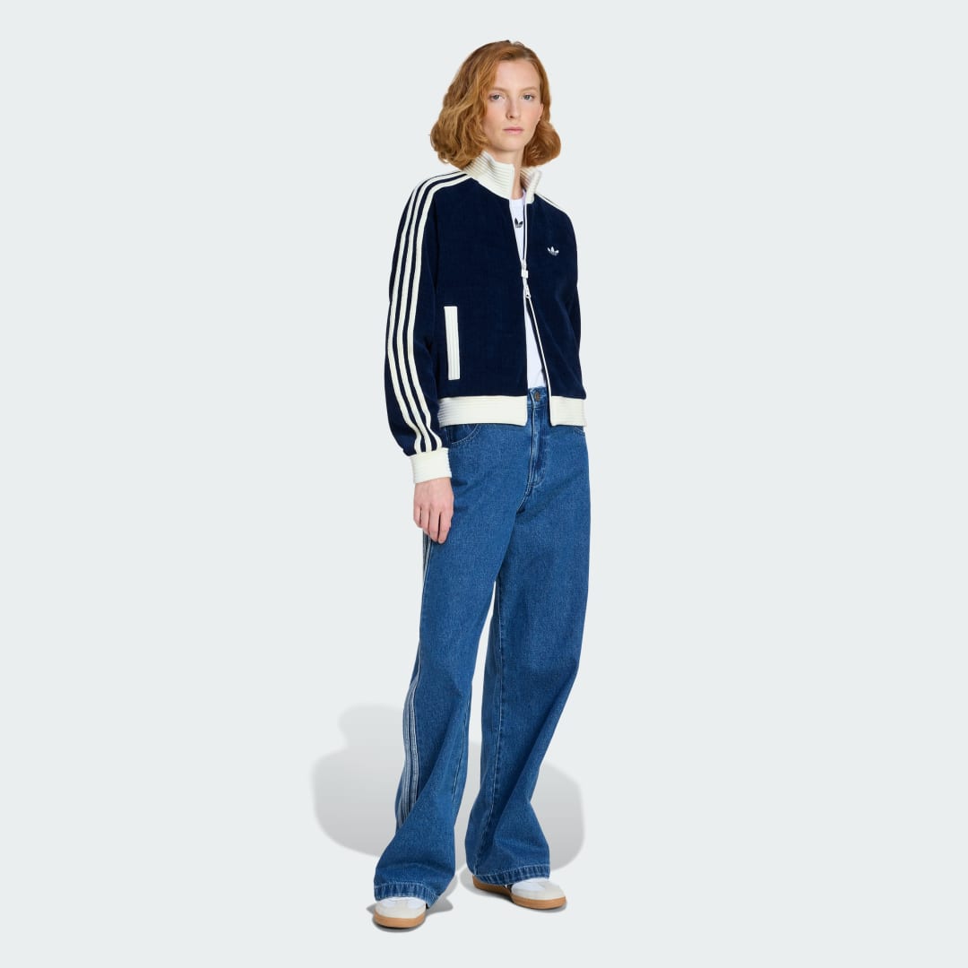VESTE DE SURVÊTEMENT ADIDAS ORIGINALS MAILLE VELOURS - vue 7