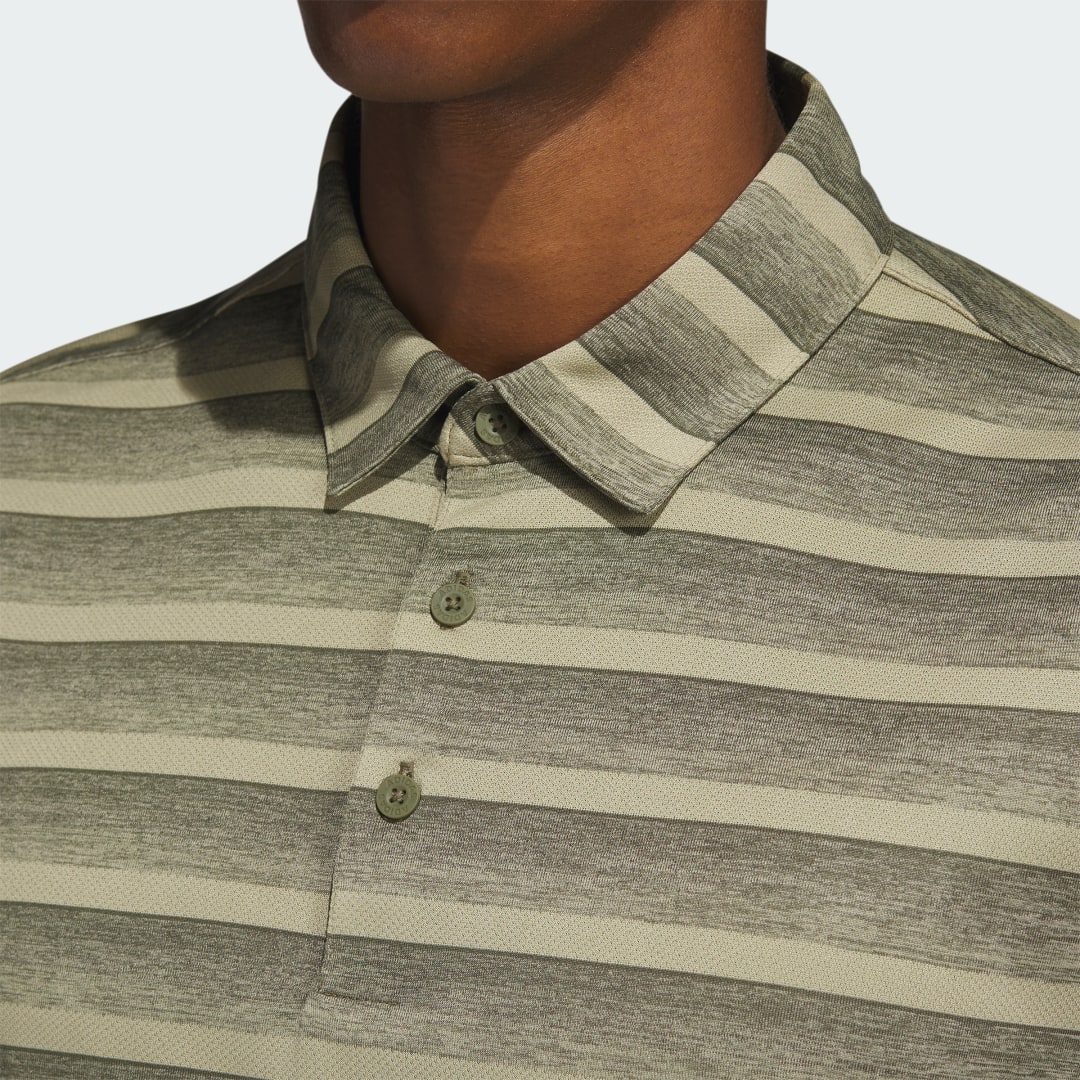 Adidas Two-Color Striped Poloshirt