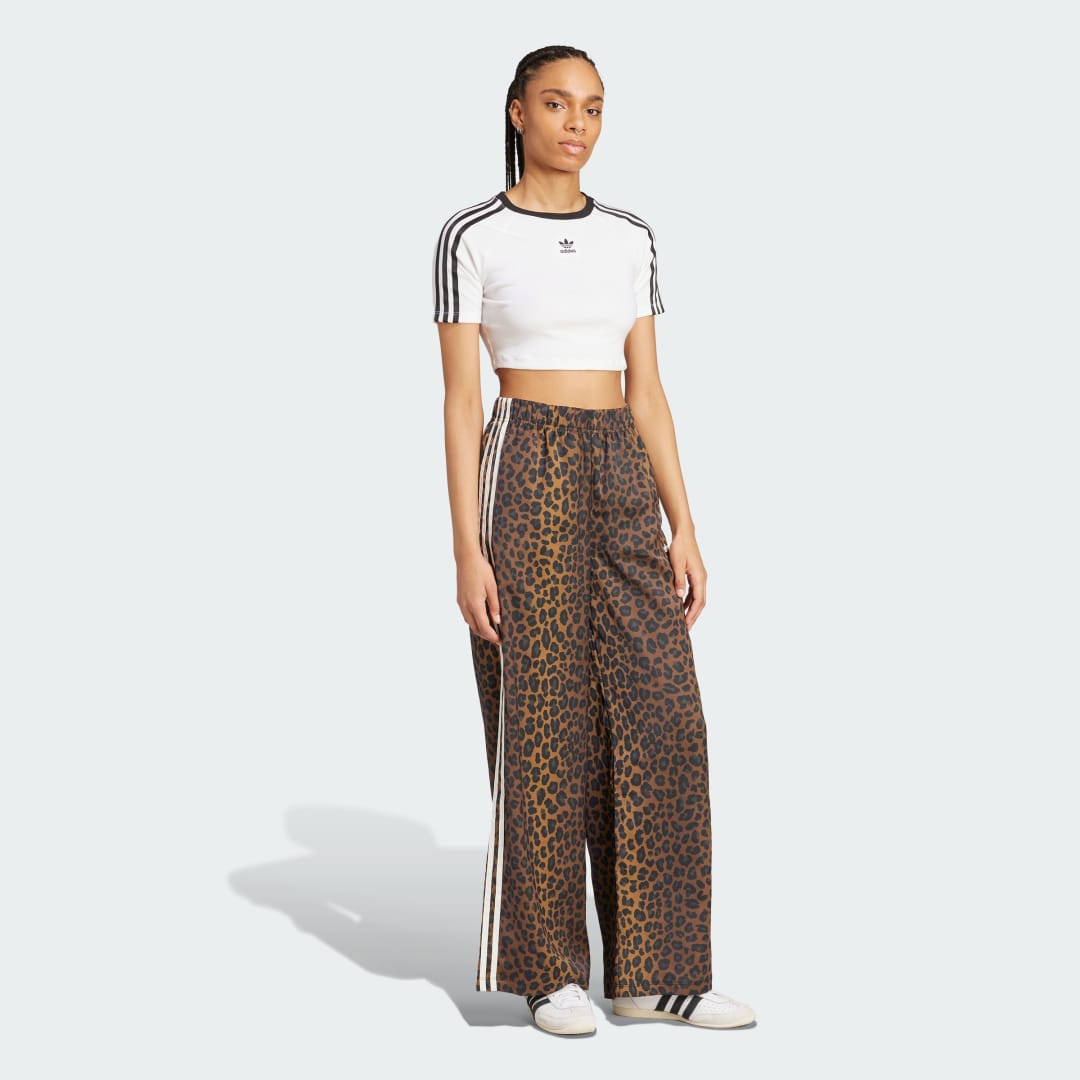 Pantalon satin jambes larges adidas Originals - vue 3