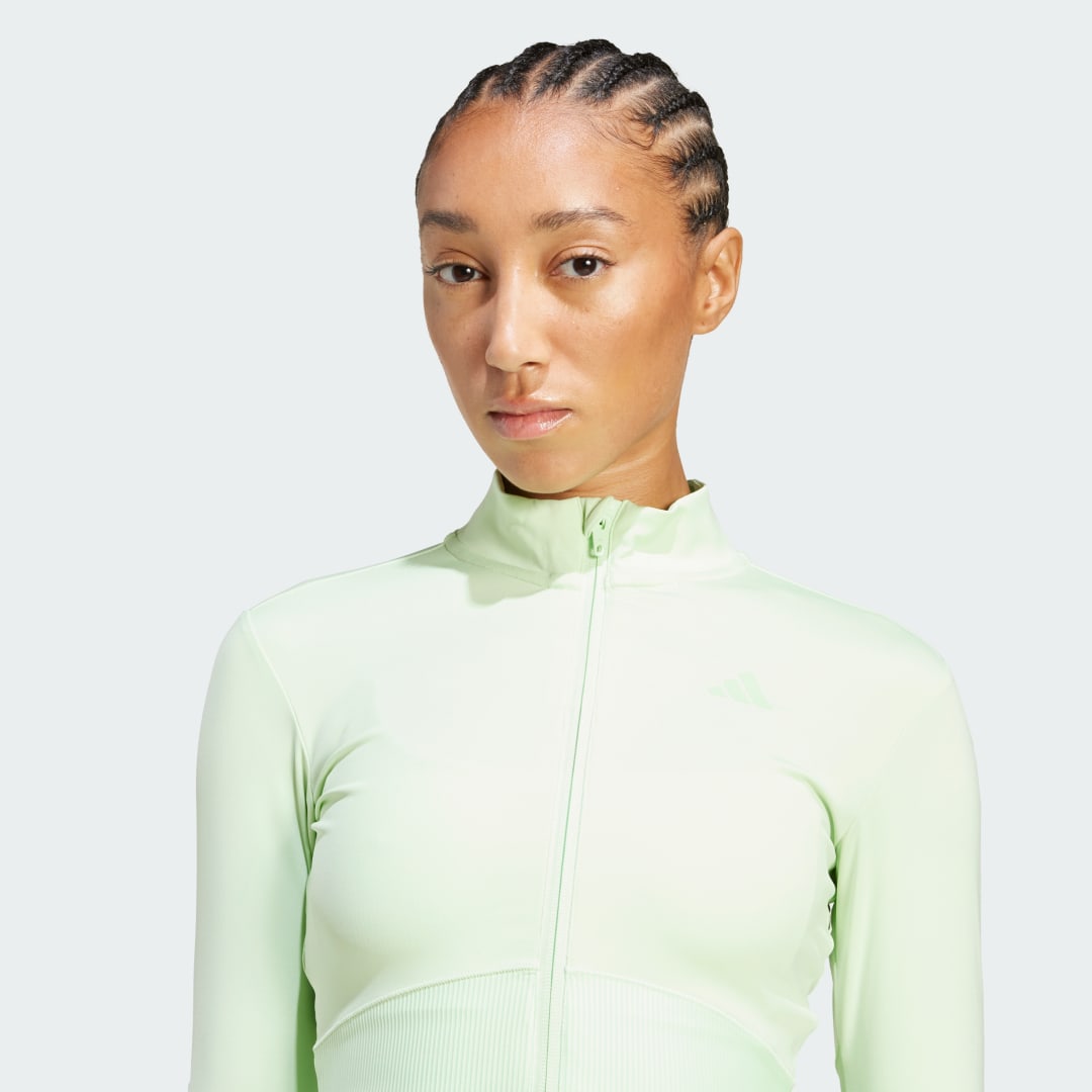 Adidas Hyperglam Rib Zip Thru Cover-Up