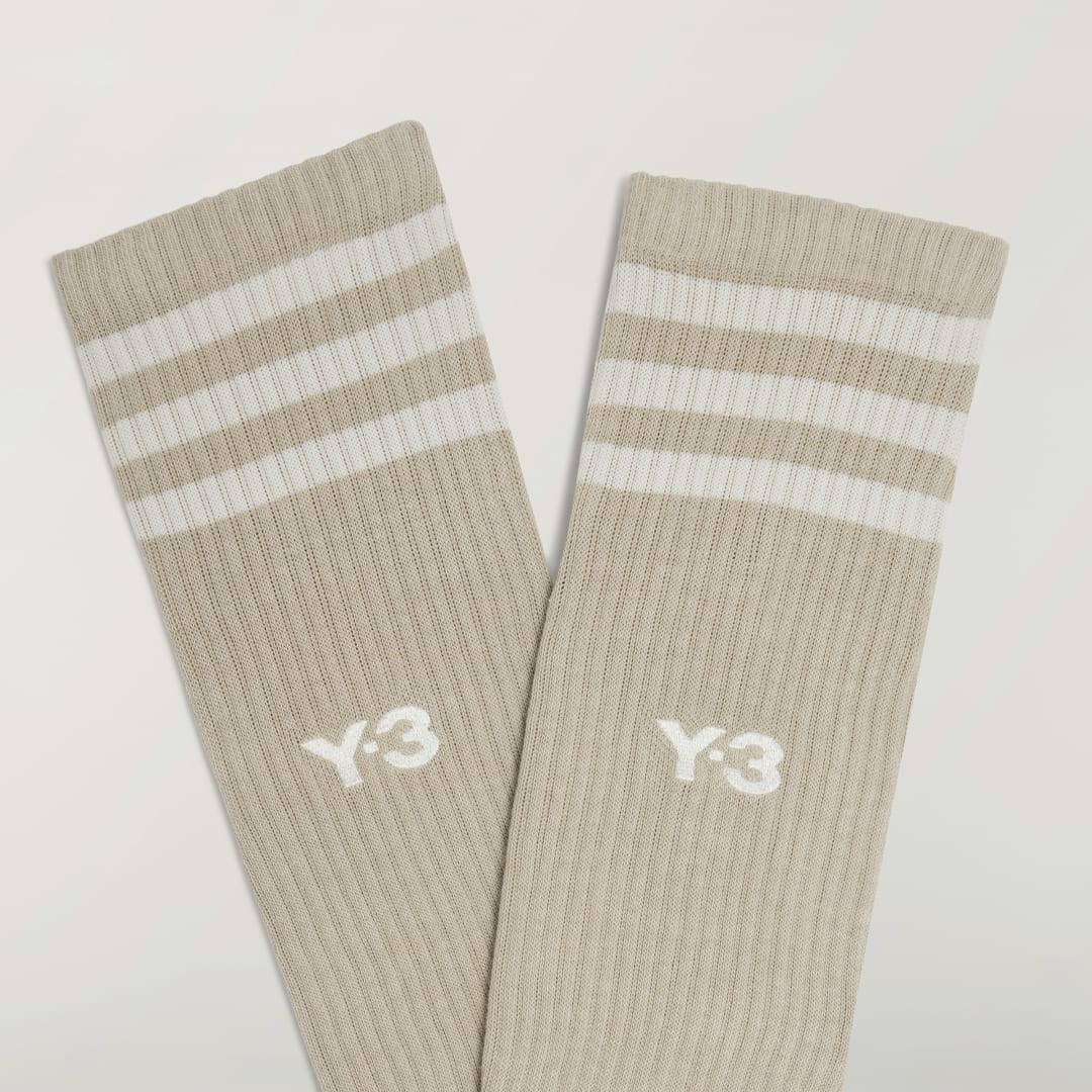 Thumbnail - Y-3 STRIPES KNIELANGE SOCKEN