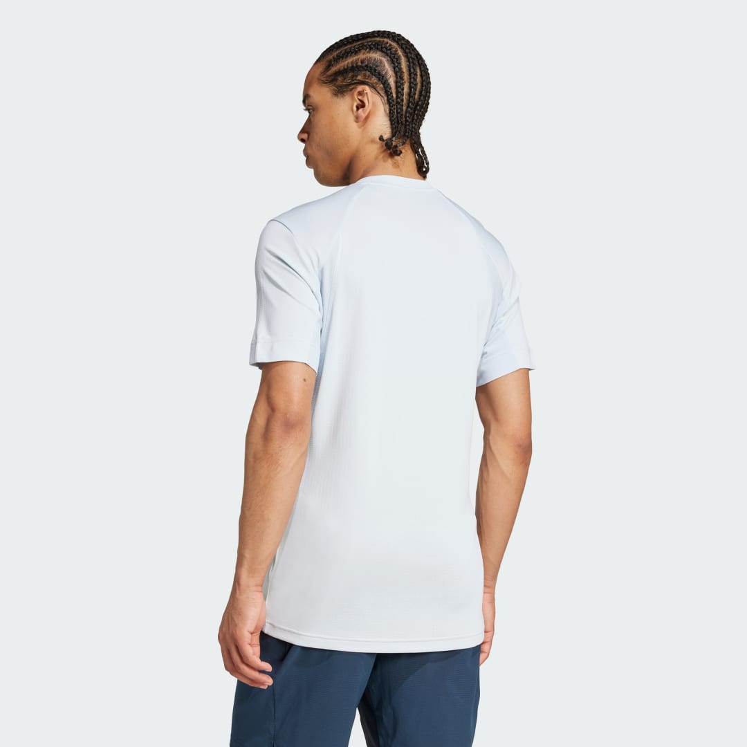 

adidas Camiseta de Tenis Freelift Hombre, Azul