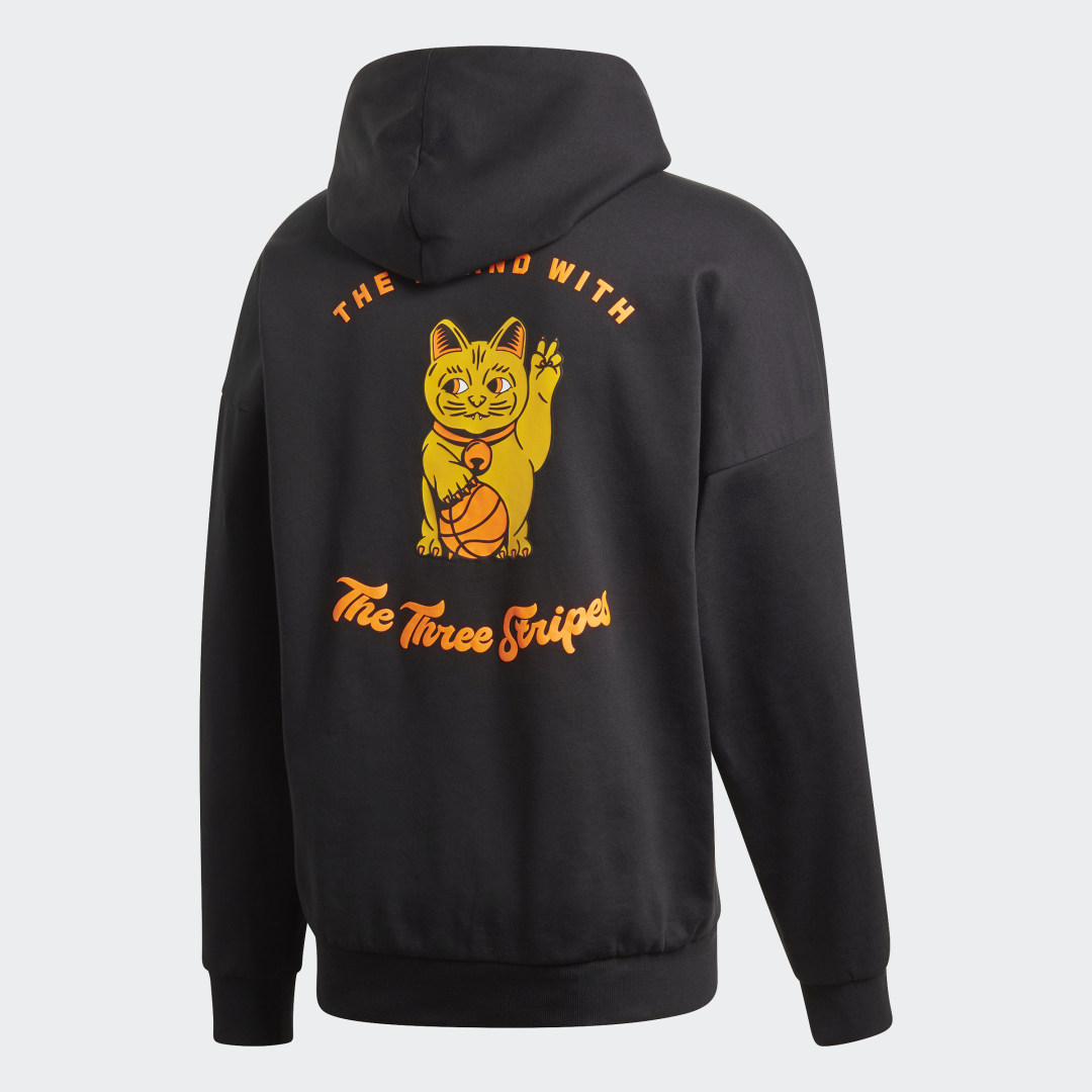 Adidas the lucky cat graphic hoodie clearance