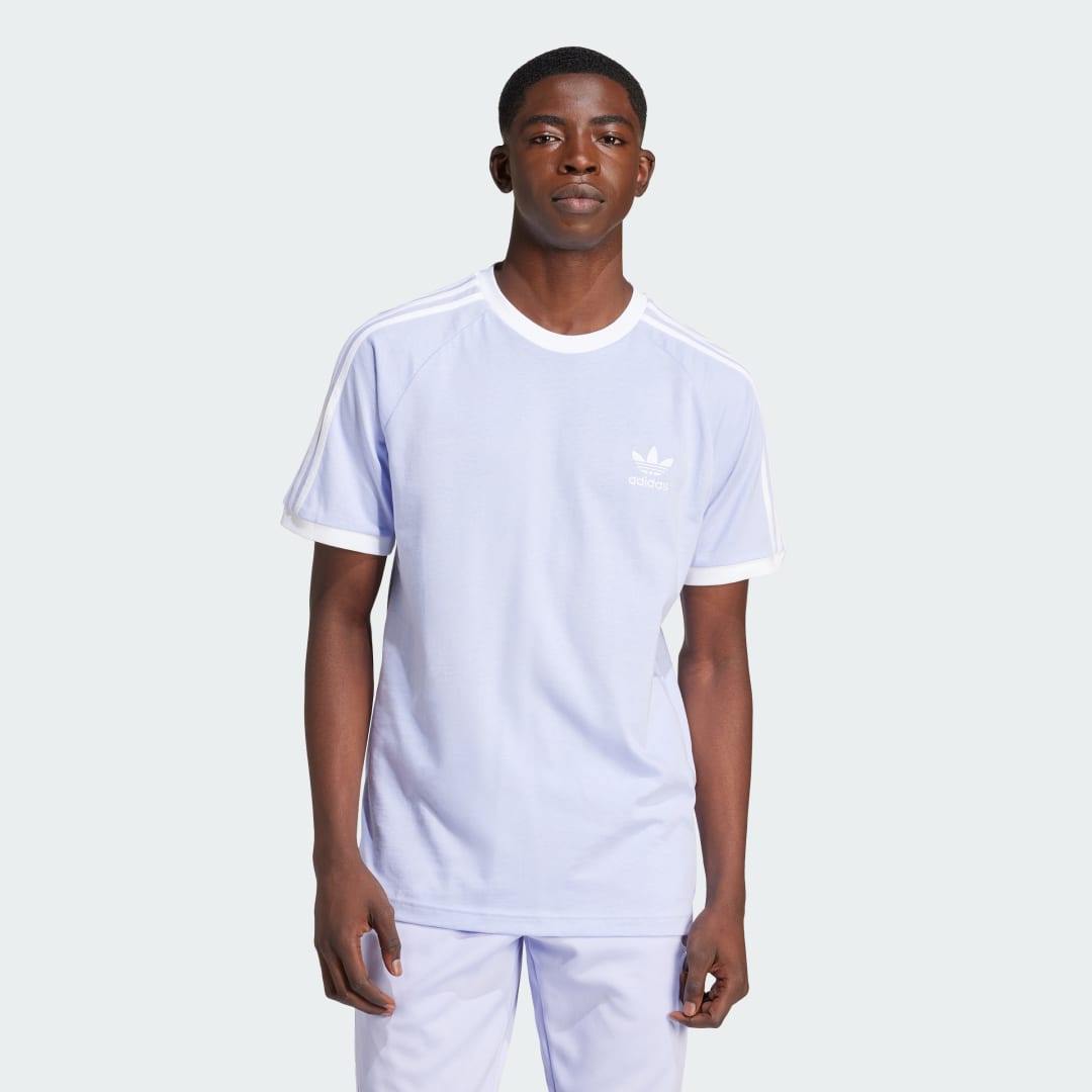 Adidas Originals T-shirt met labelstitching model '3-STRIPES'