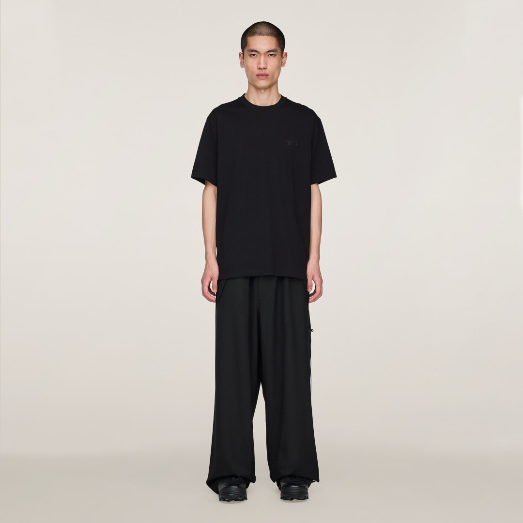 Image of Pantaloni a gamba dritta in lana raffinata Y-3 cod002