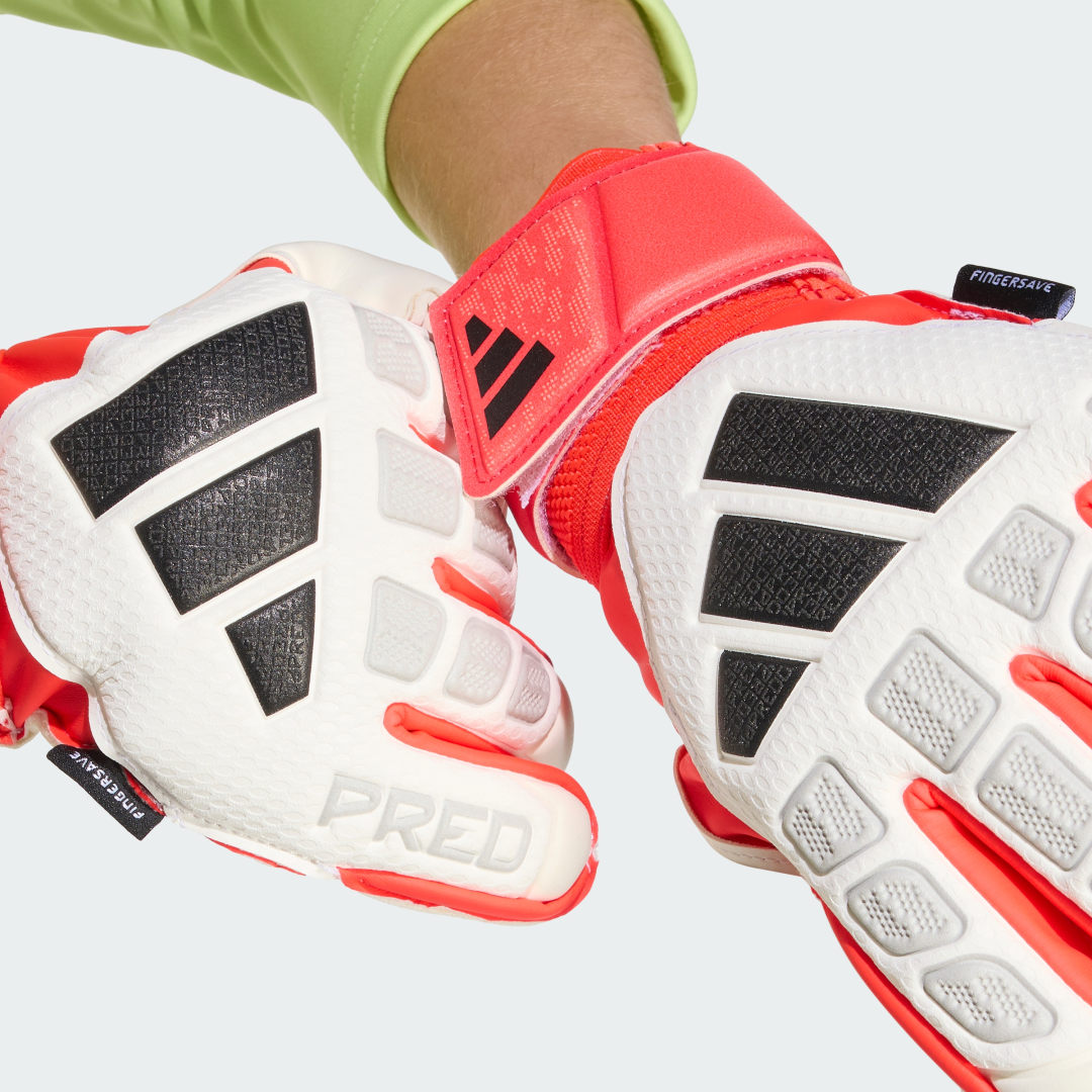 GANTS DE GARDIEN DE BUT PREDATOR MATCH FINGERSAVE JUNIOR - vue 4