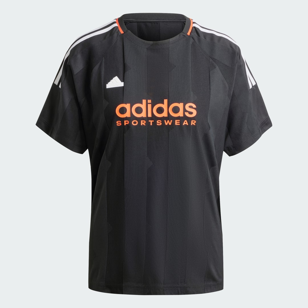 Adidas Tiro Cut 3-Stripes Jacquard Boyfriend T-shirt