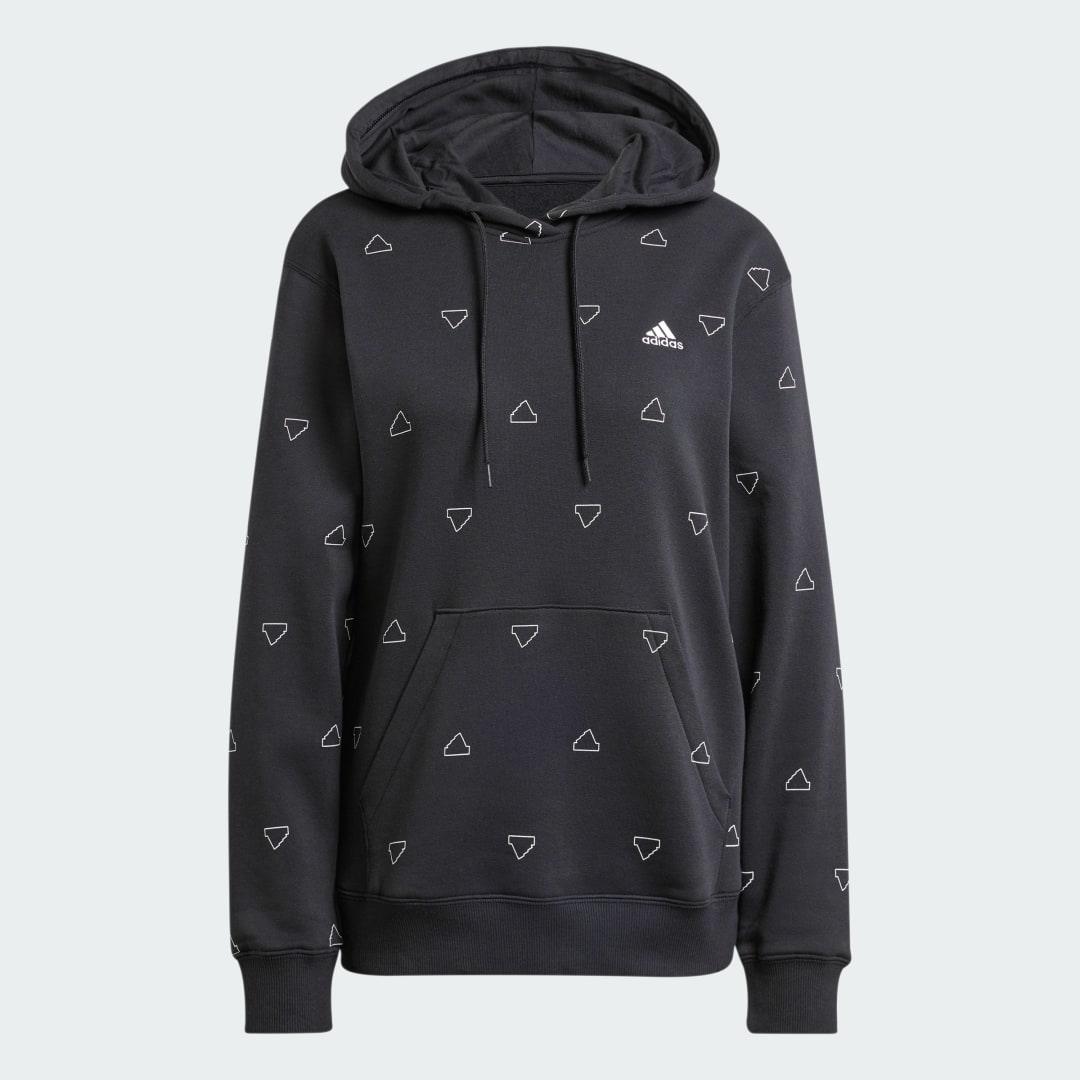 Adidas Essentials Monogram Regular Fleece Graphic Hoodie
